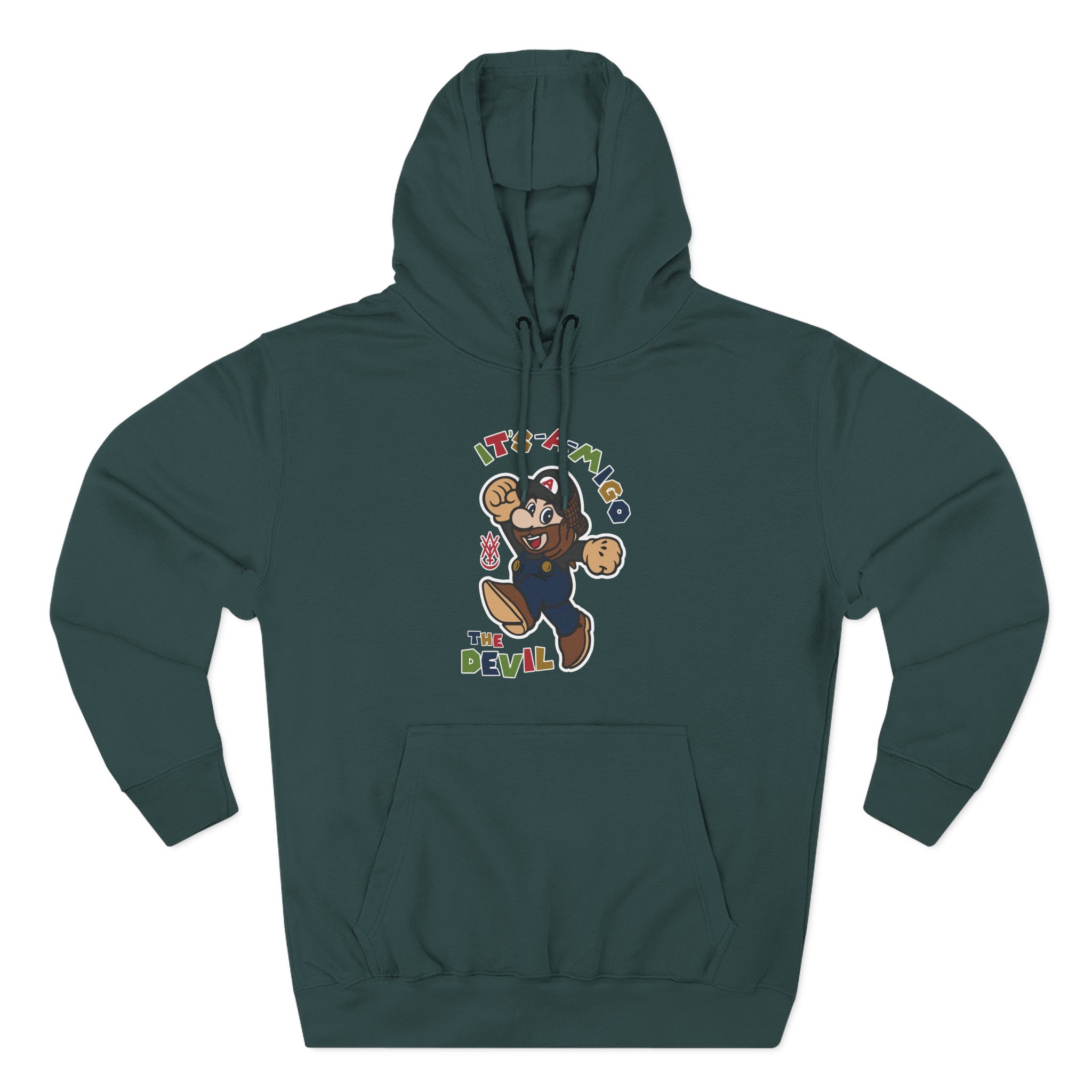 ITS-A-MIGO the Devil Three-Panel Fleece Hoodie