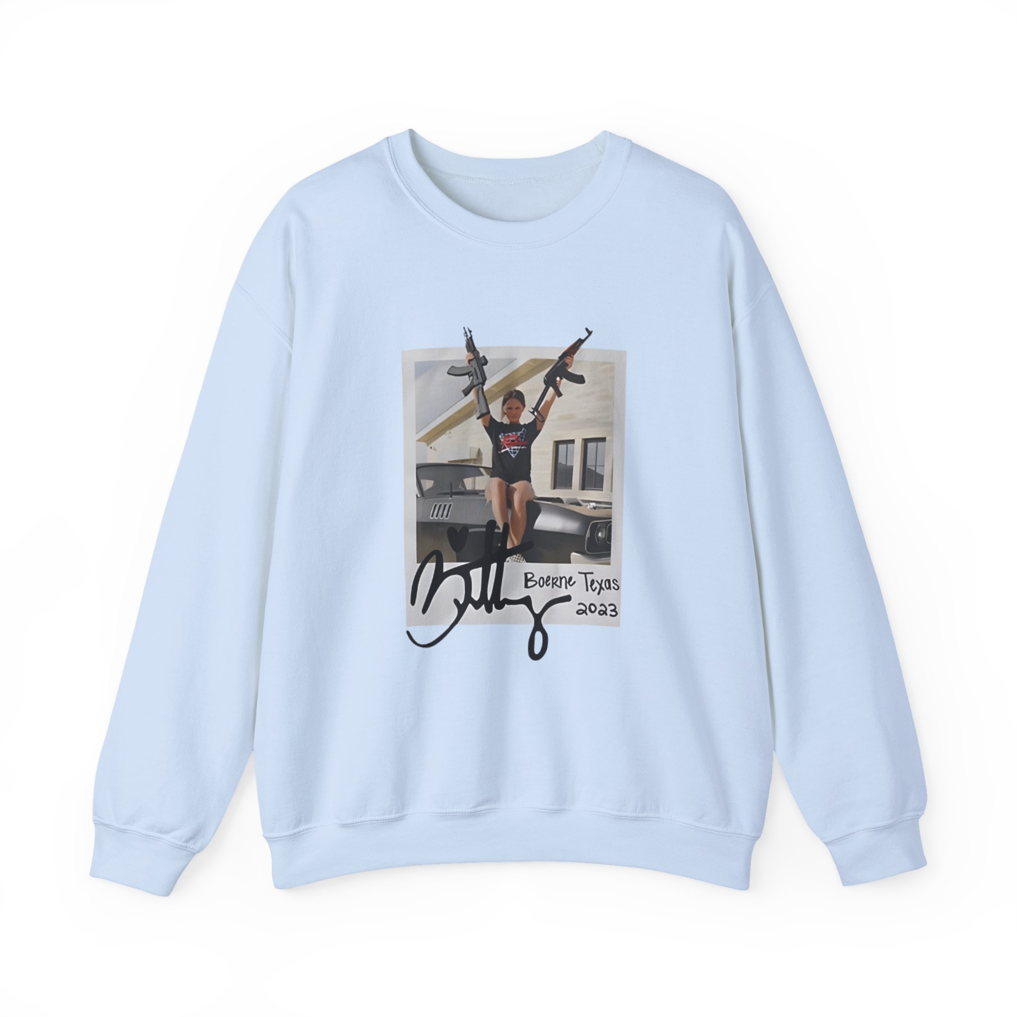 Roman Atwood Brittney in Texas Unisex Heavy Blendâ„¢ Crewneck Sweatshirt