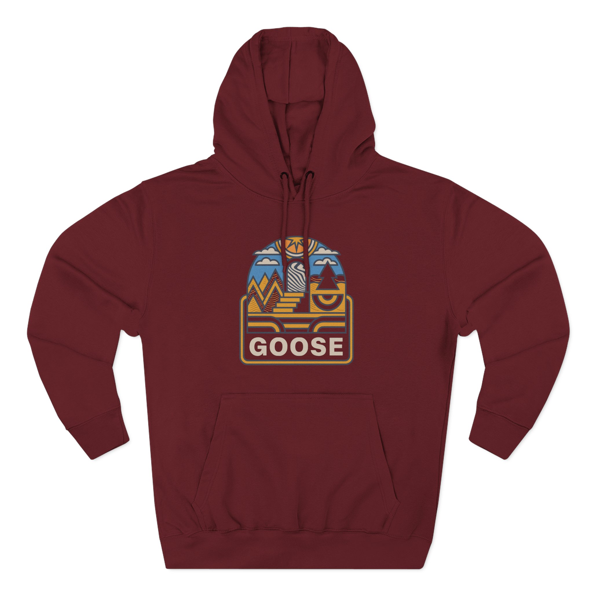 Goose Trippy Staircase Three-Panel Fleece Hoodie
