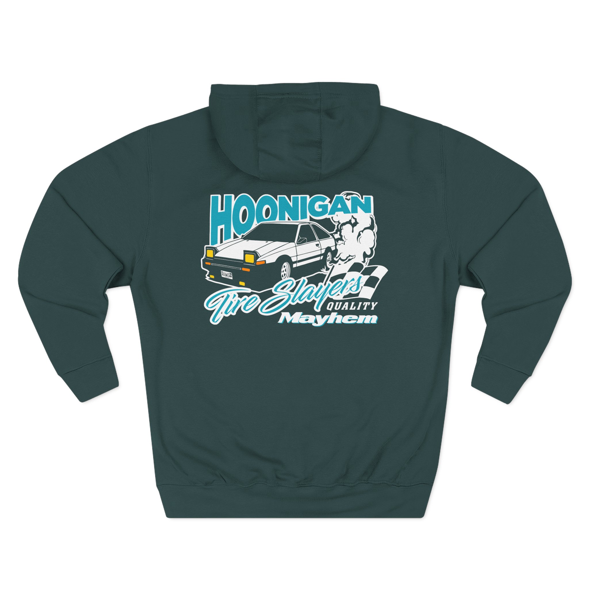 Ken Block Hoonigan 86 Tire Slayers Three-Panel Fleece Hoodie