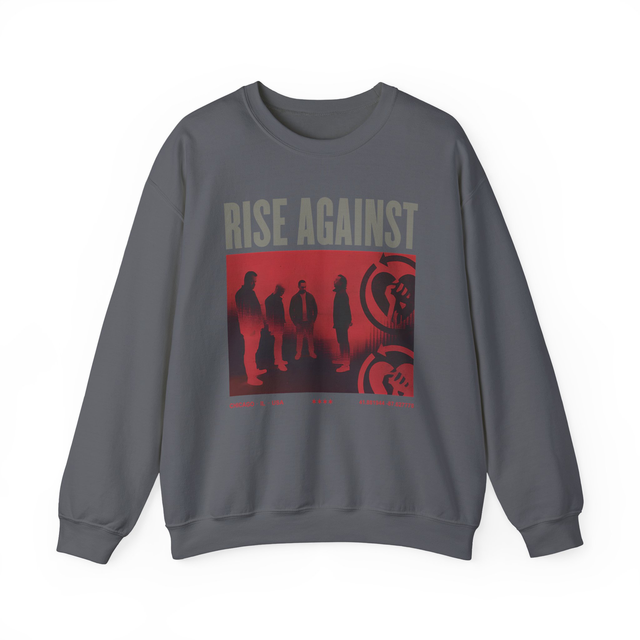 Rise Against Group Photo Unisex Heavy Blendâ„¢ Crewneck Sweatshirt