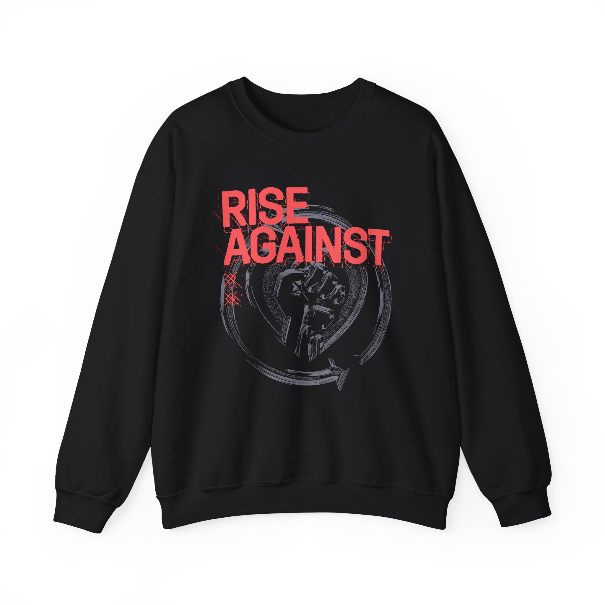 Rise Against Dual Heartfist Logo Unisex Heavy Blendâ„¢ Crewneck Sweatshirt