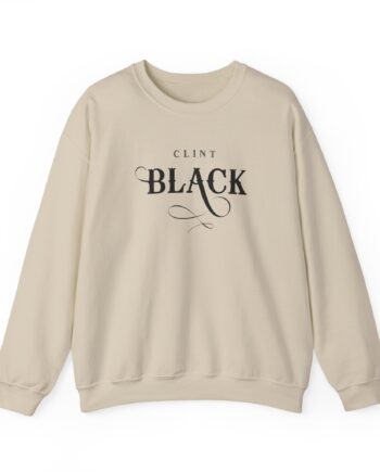 Clint Black Logo Espresso Unisex Heavy Blend™ Crewneck Sweatshirt