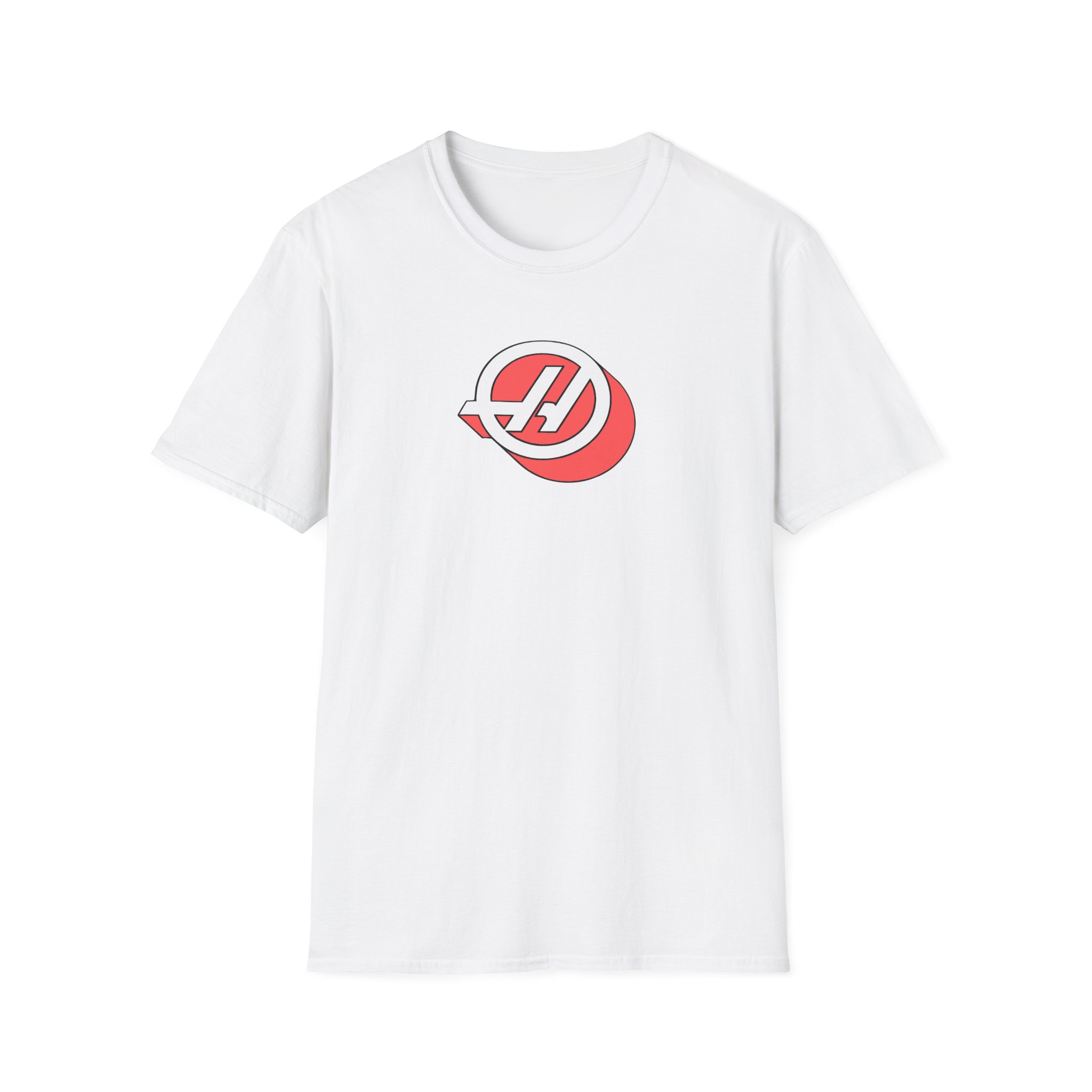 Haas F1 3d Roundel Unisex Softstyle T-Shirt