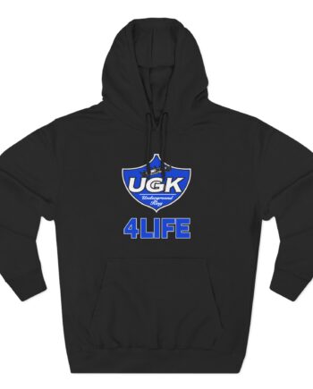 UGK 4 Life Three-Panel Fleece Hoodie