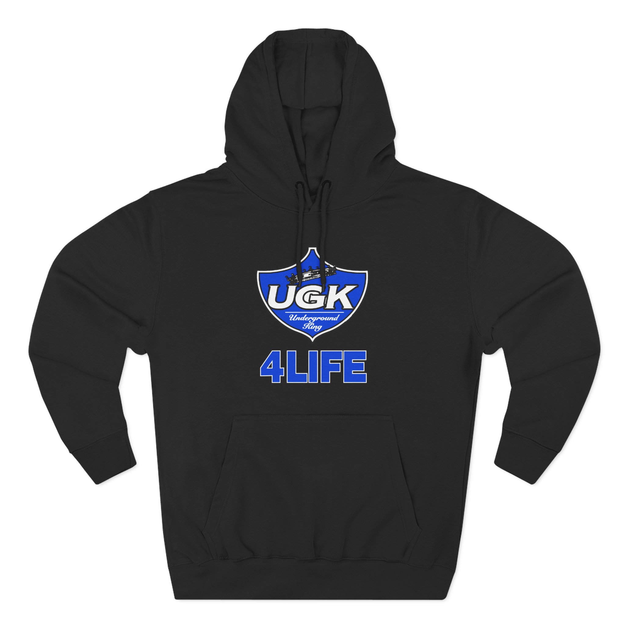 UGK 4 Life Three-Panel Fleece Hoodie