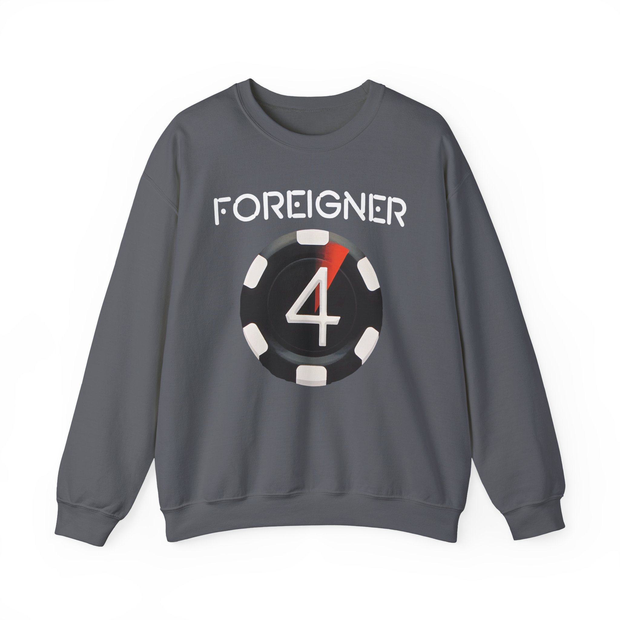 Foreigner 4 Poker Chip Unisex Heavy Blendâ„¢ Crewneck Sweatshirt