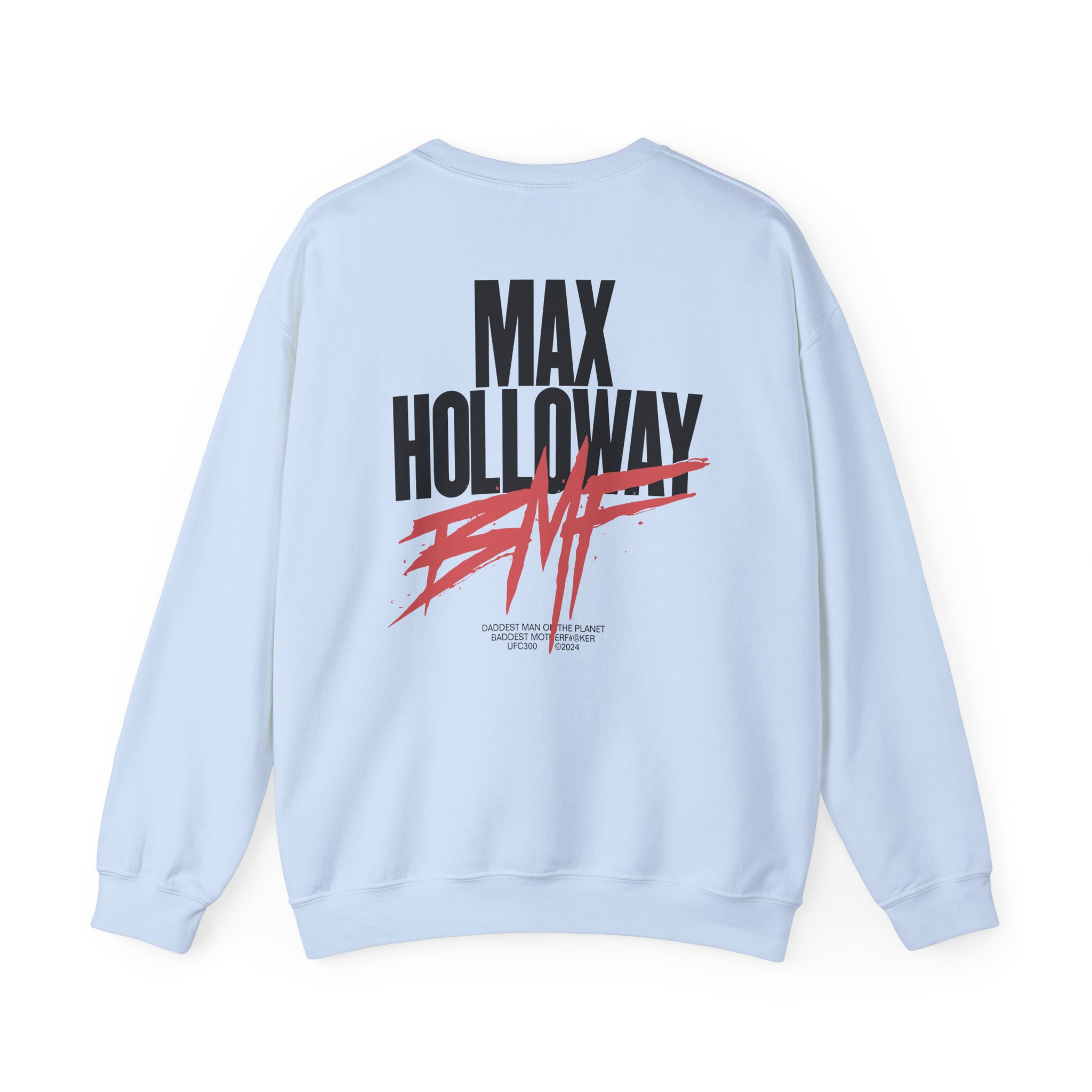 Max Holloway Dmp/bmf Unisex Heavy Blendâ„¢ Crewneck Sweatshirt