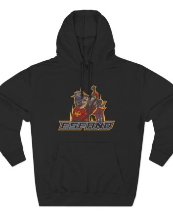 Esfand Three-Panel Fleece Hoodie