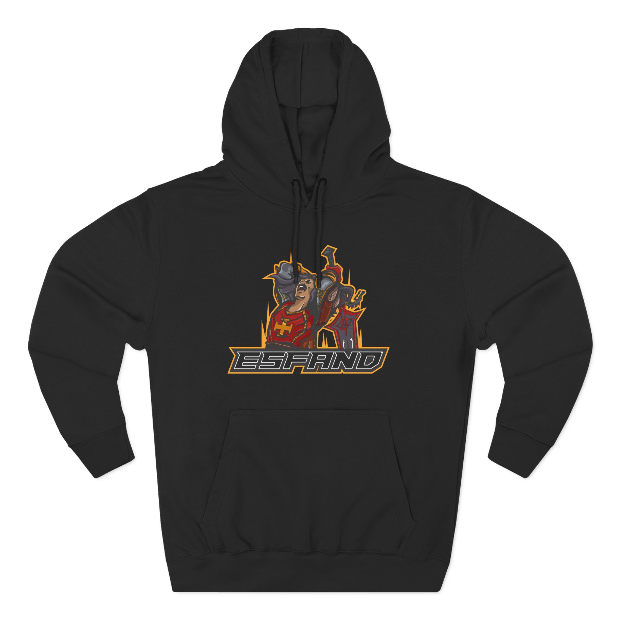 Esfand Three-Panel Fleece Hoodie