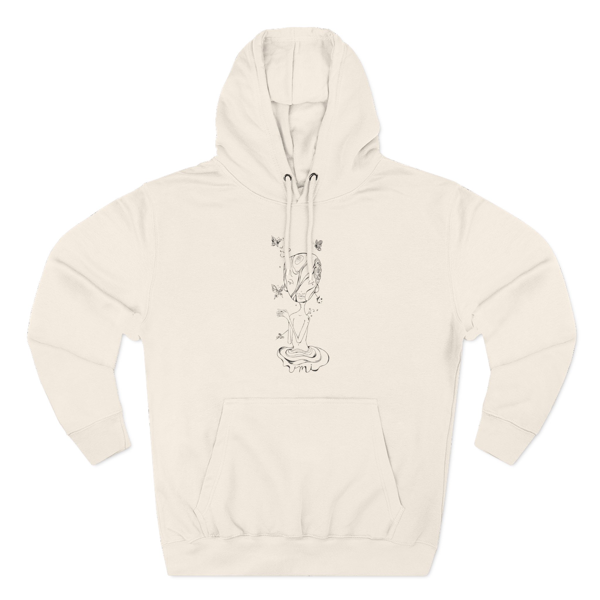 Umi Butterfly Three-Panel Fleece Hoodie