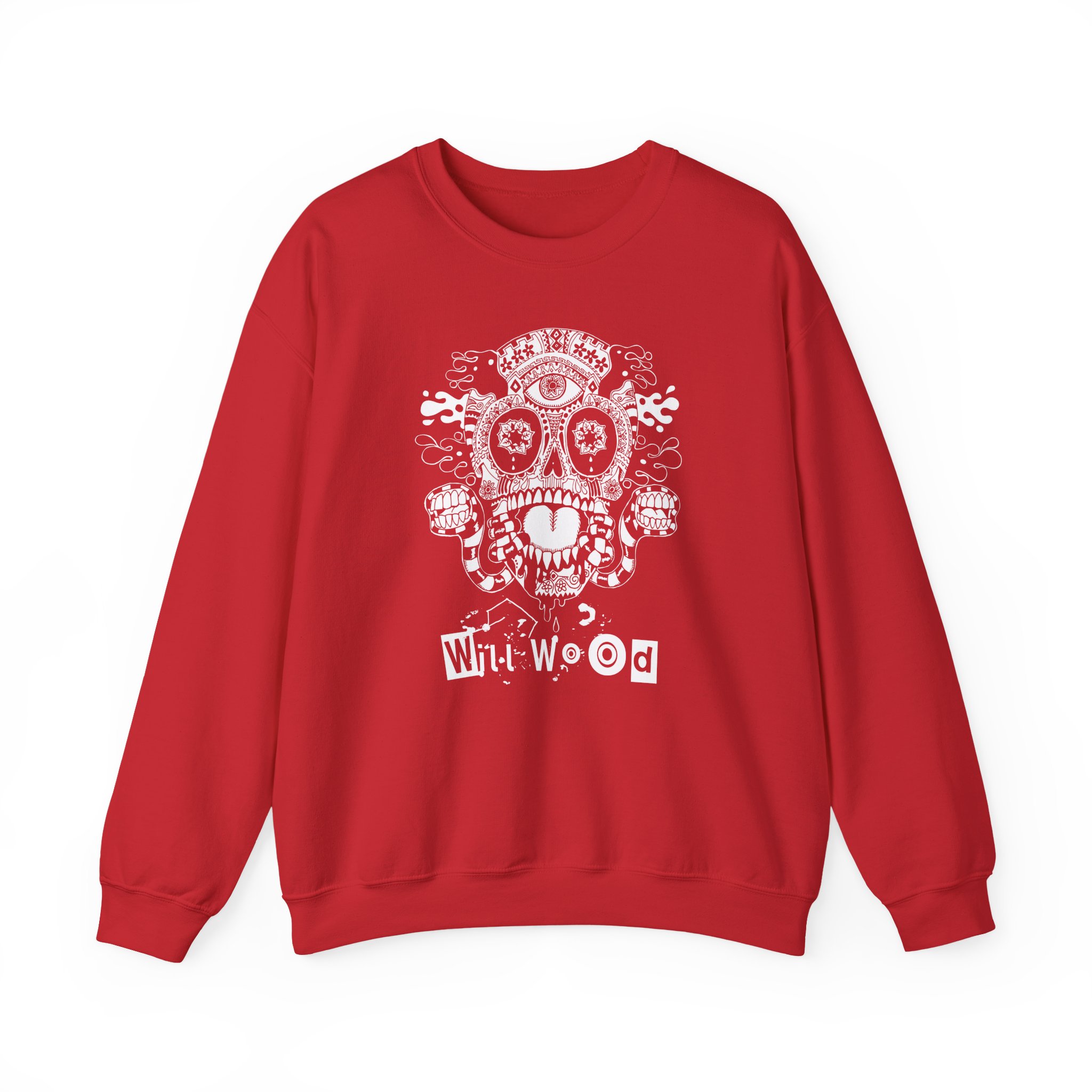 Will Wood Host Skull Unisex Heavy Blendâ„¢ Crewneck Sweatshirt