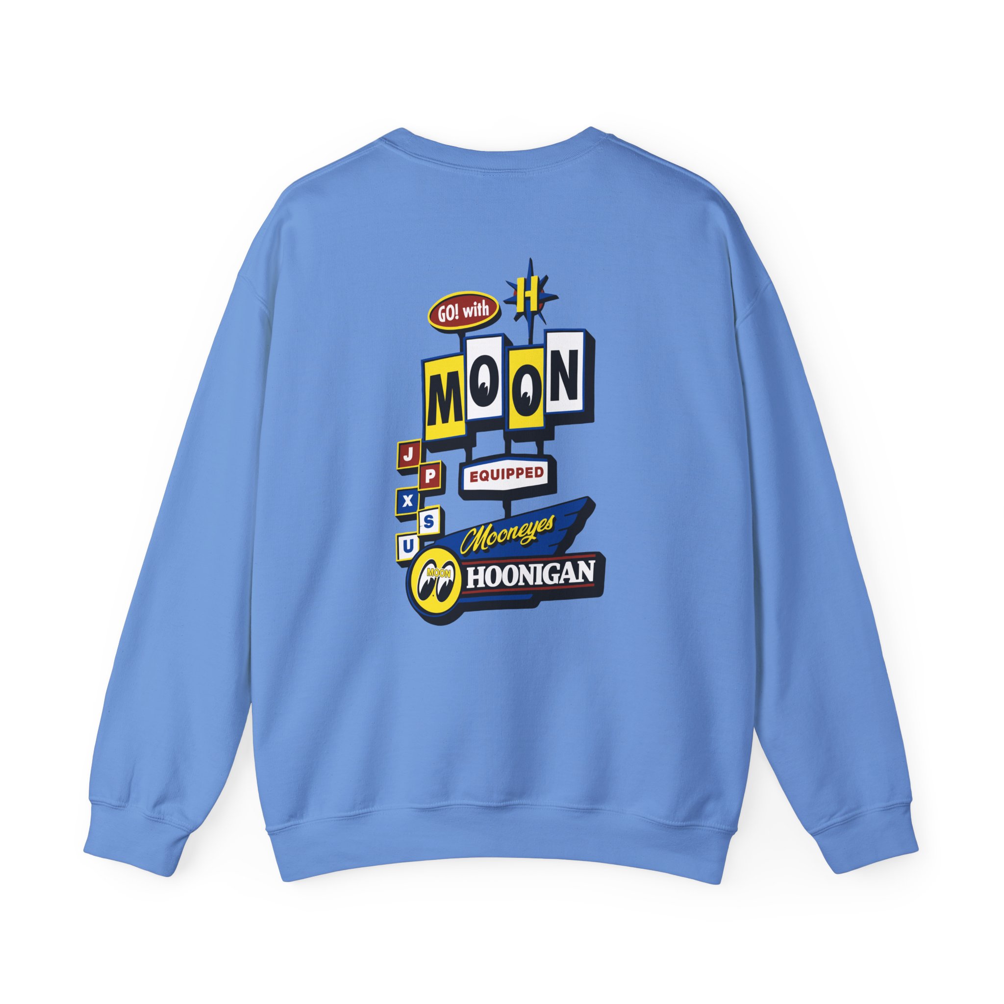 Ken Block Hoonigan X Mooneyes Moonmotel Unisex Heavy Blendâ„¢ Crewneck Sweatshirt