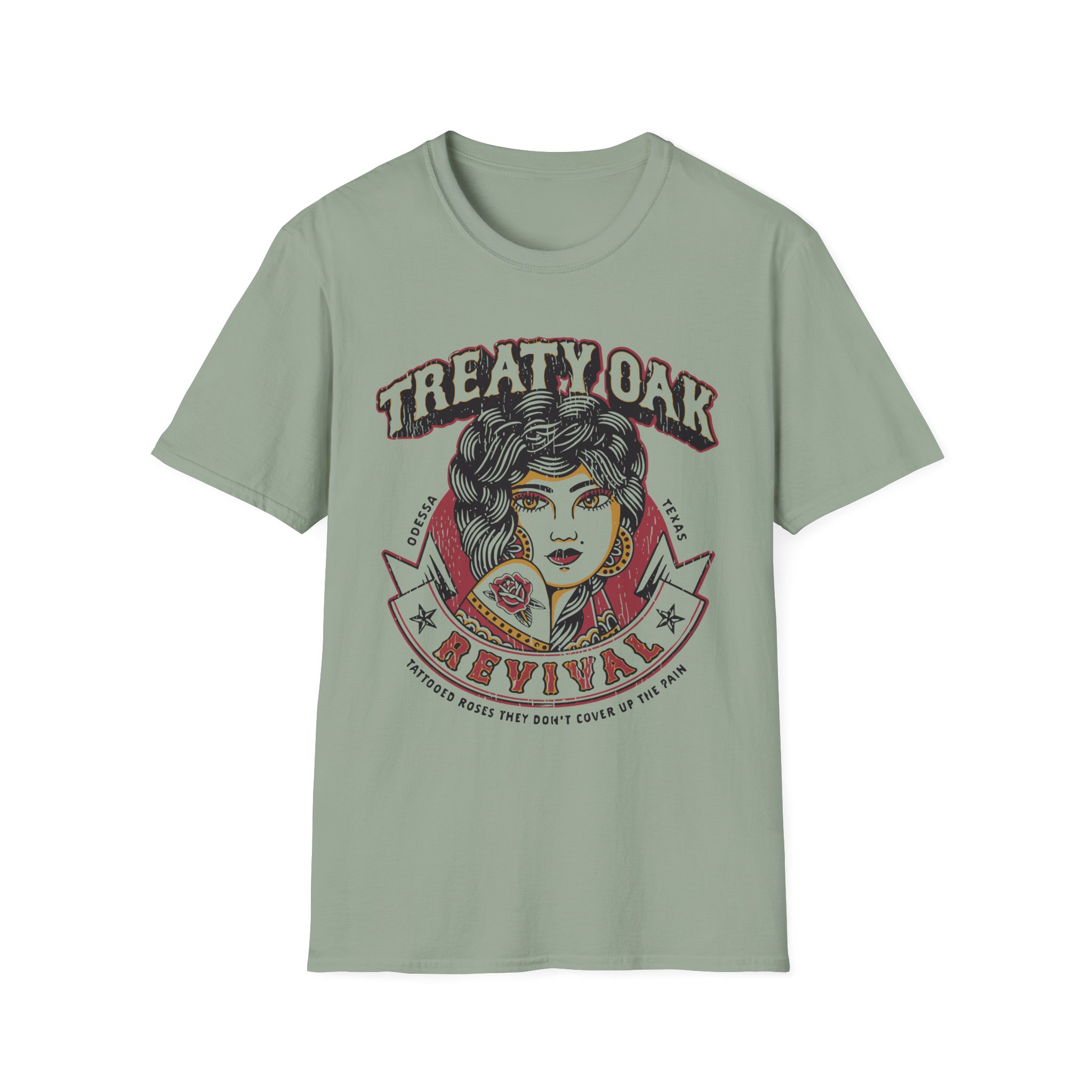 Treaty Oak Revival Rose Unisex Softstyle T-Shirt