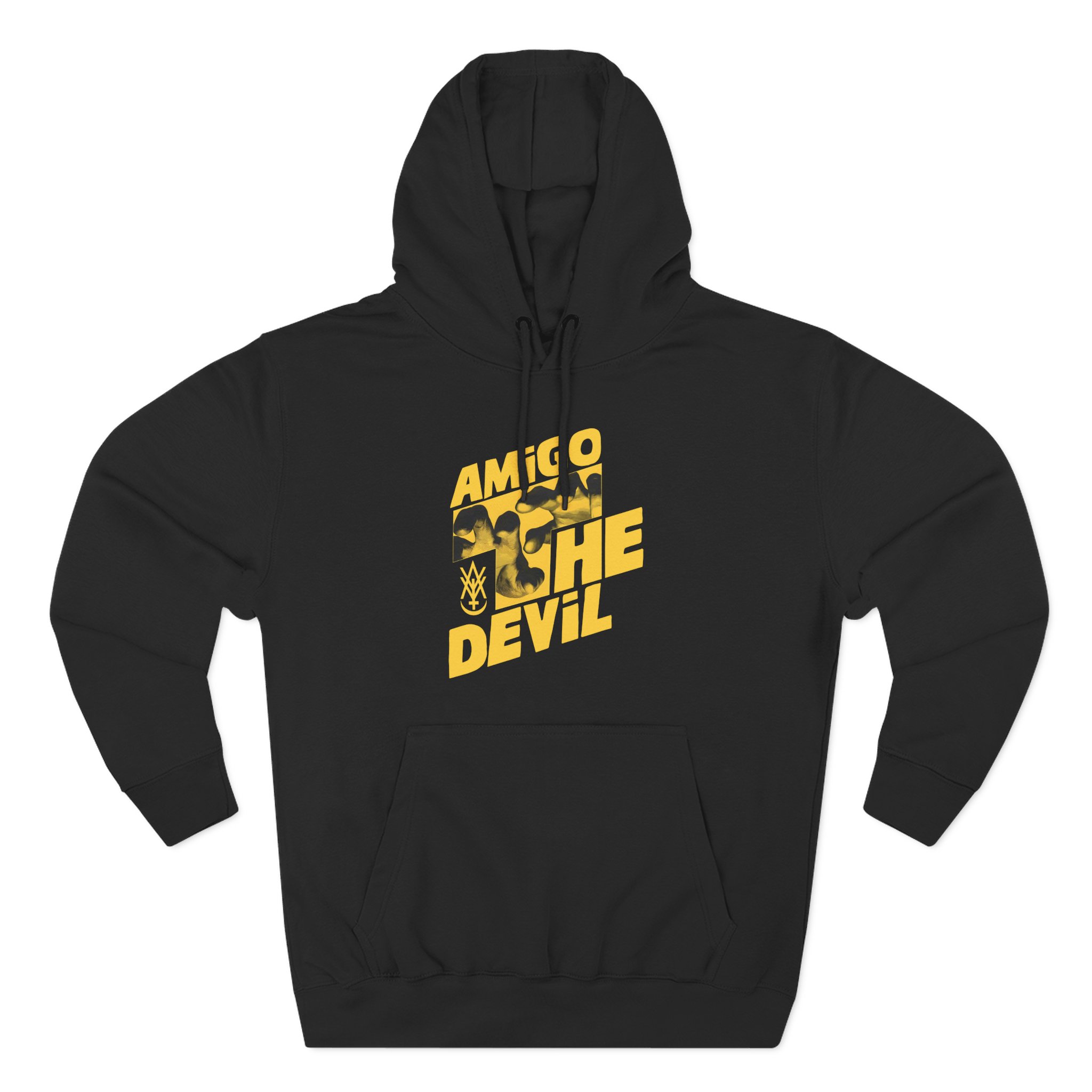 Heres Amigo the Devil Three-Panel Fleece Hoodie