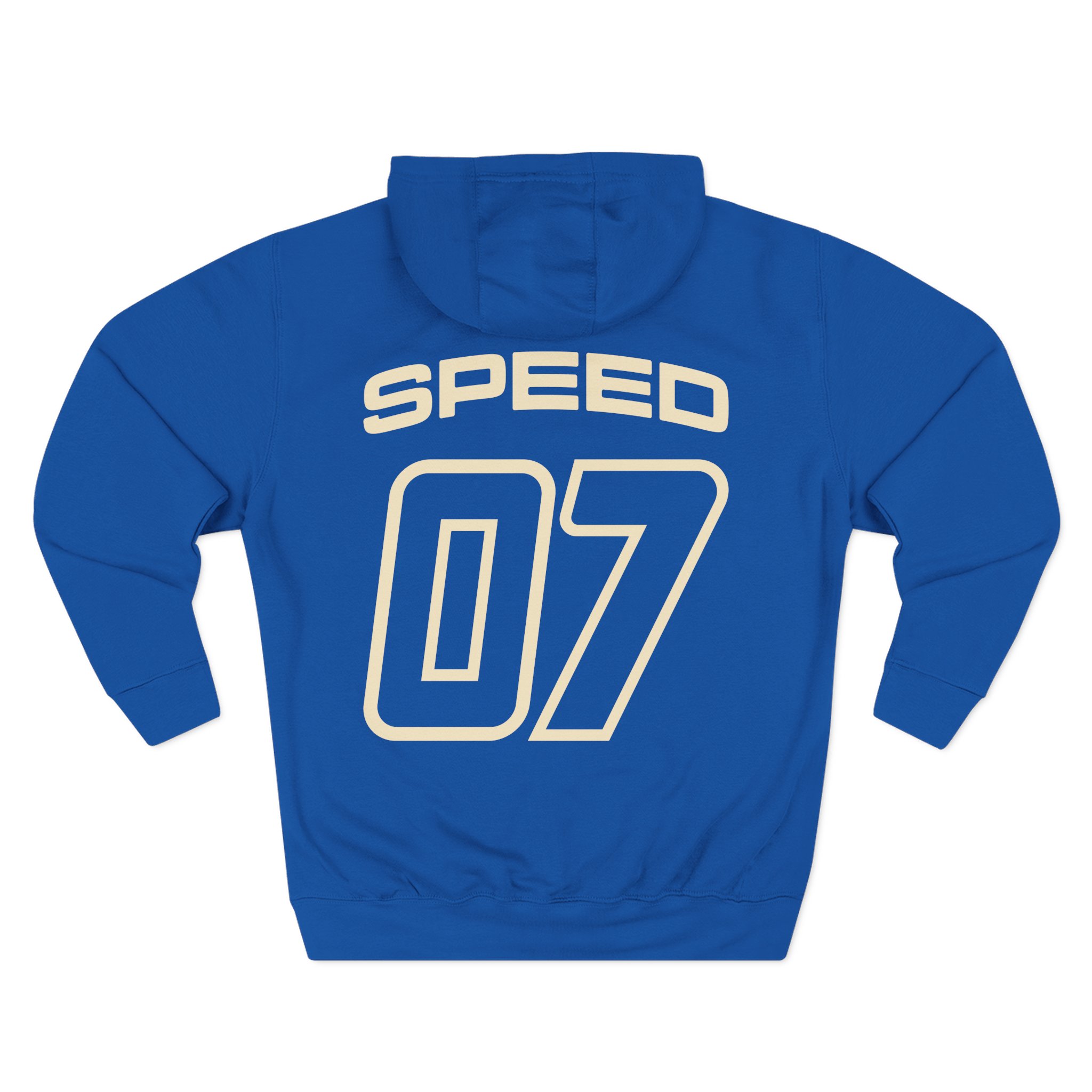 Ishowspeed Racing Royal Three-Panel Fleece Hoodie