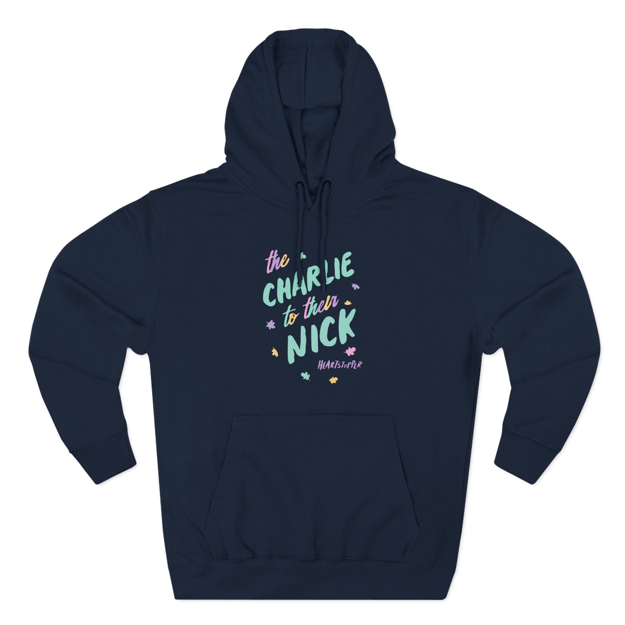 Heartstopper Charlie to Nick Pride Three-Panel Fleece Hoodie
