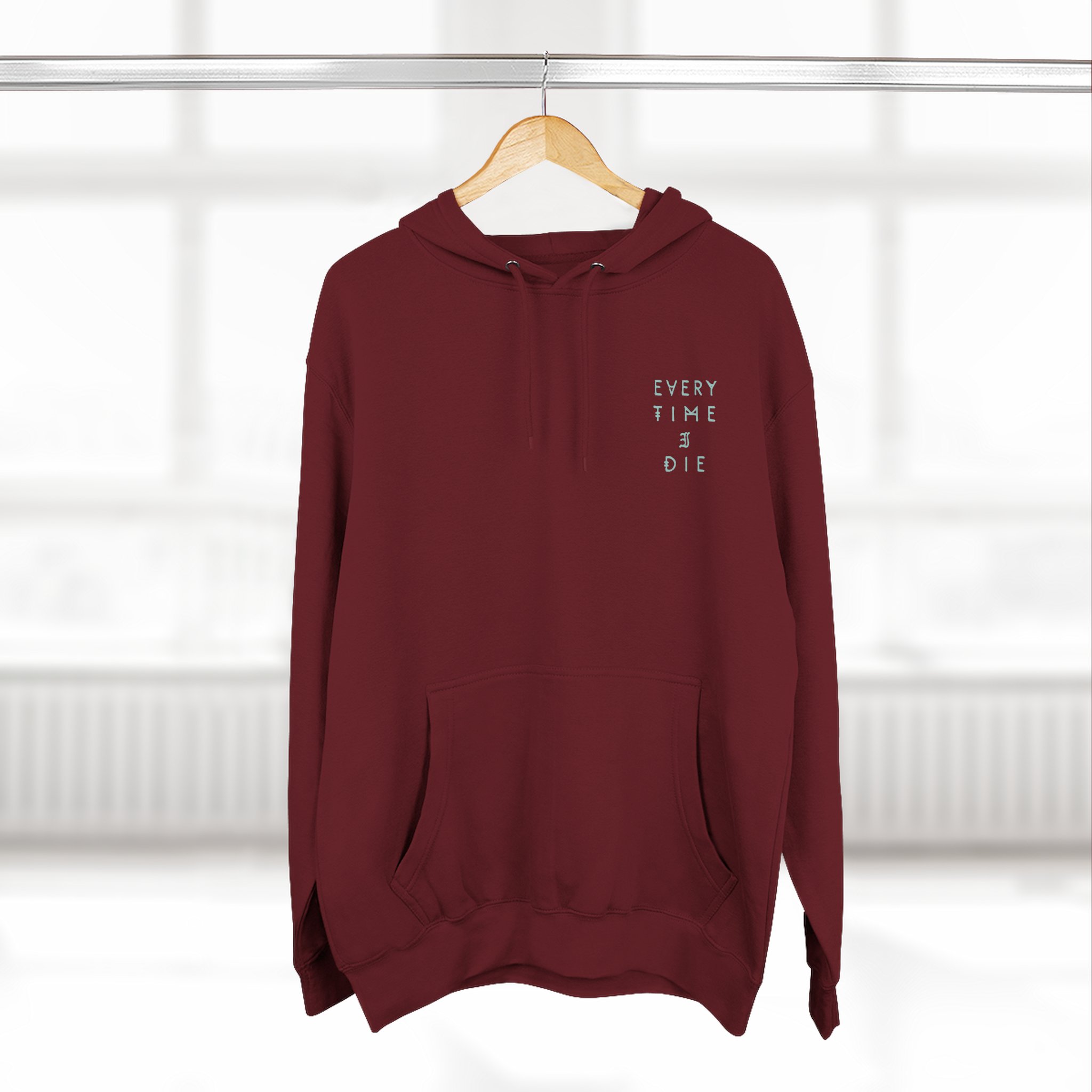 Every Time I Die Fpu Pigment Dyed Three-panel Fleece Hoodie
