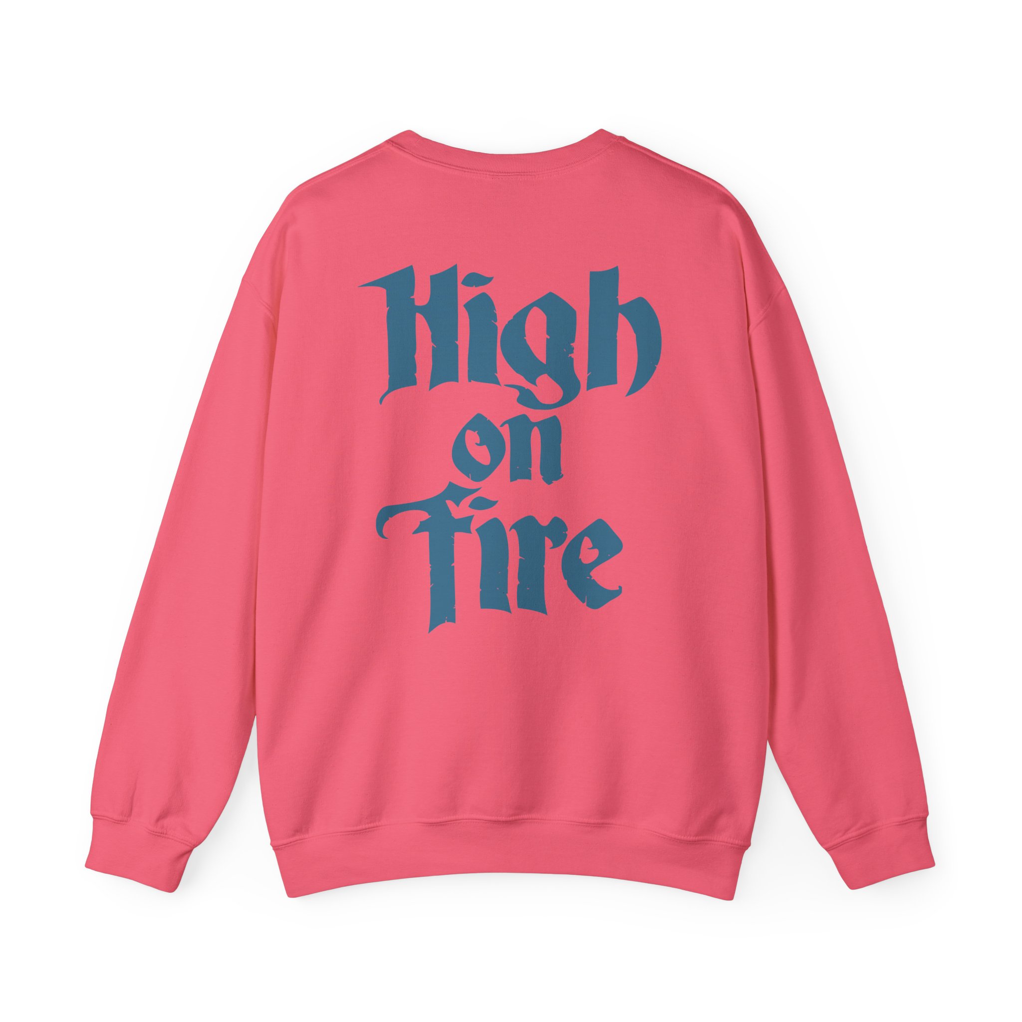 High on Fire Skull Knife Unisex Heavy Blendâ„¢ Crewneck Sweatshirt