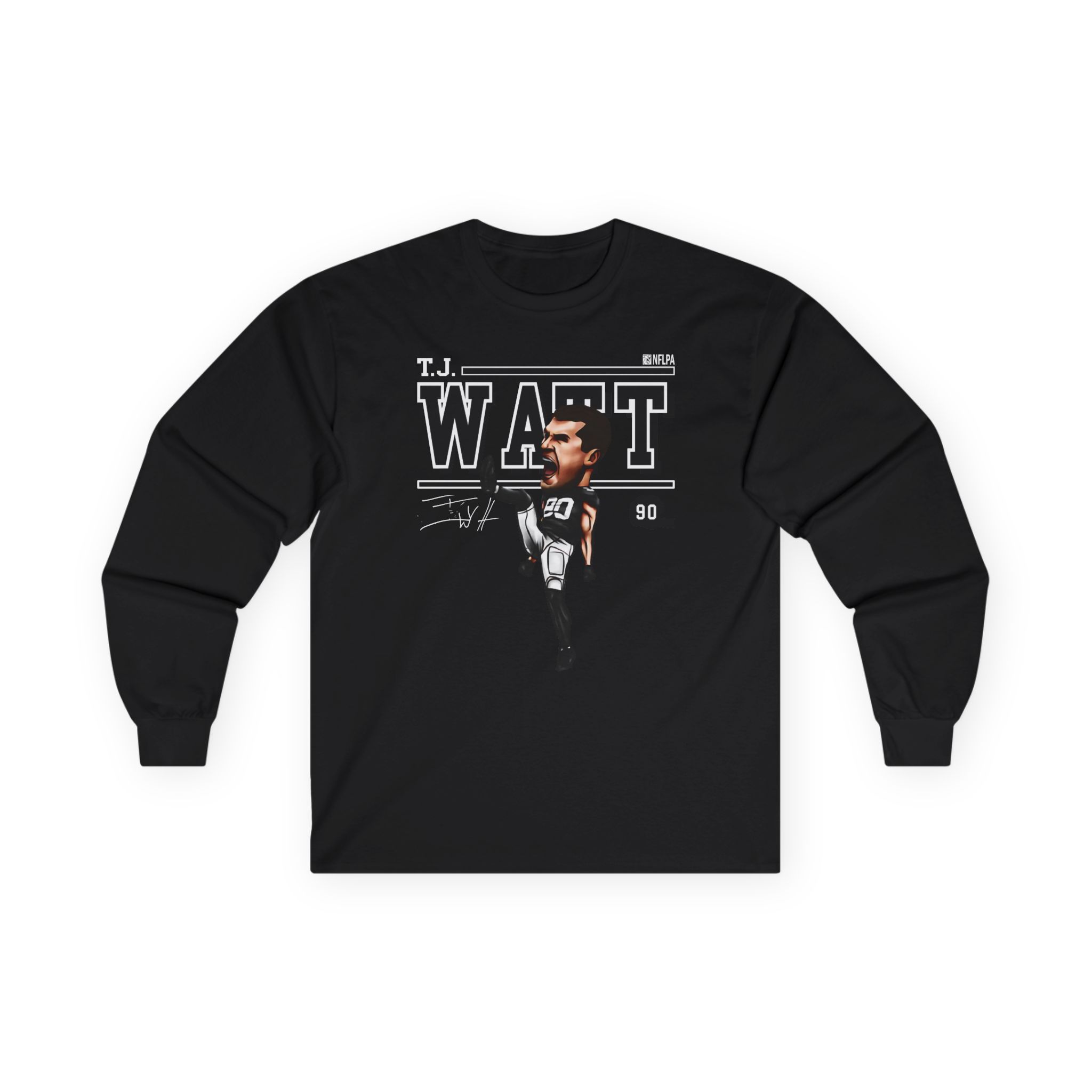 Tj Watt Cartoon Unisex Ultra Cotton Long Sleeve Tee