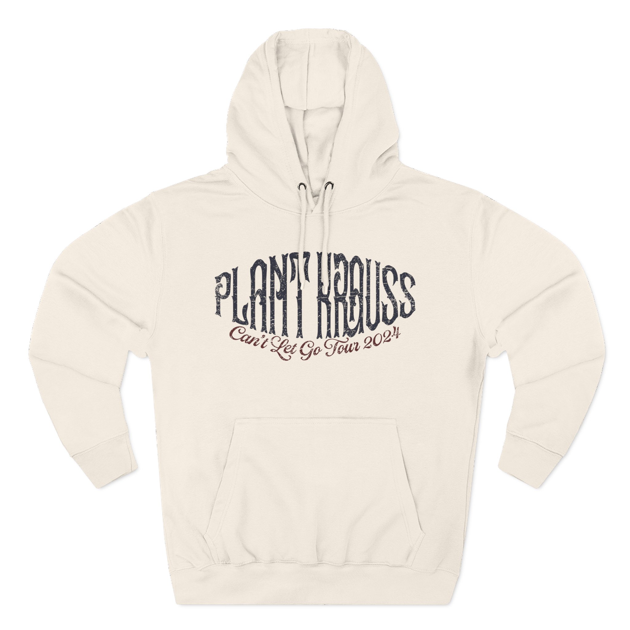 Robert Plant Inflated Type Three-Panel Fleece Hoodie