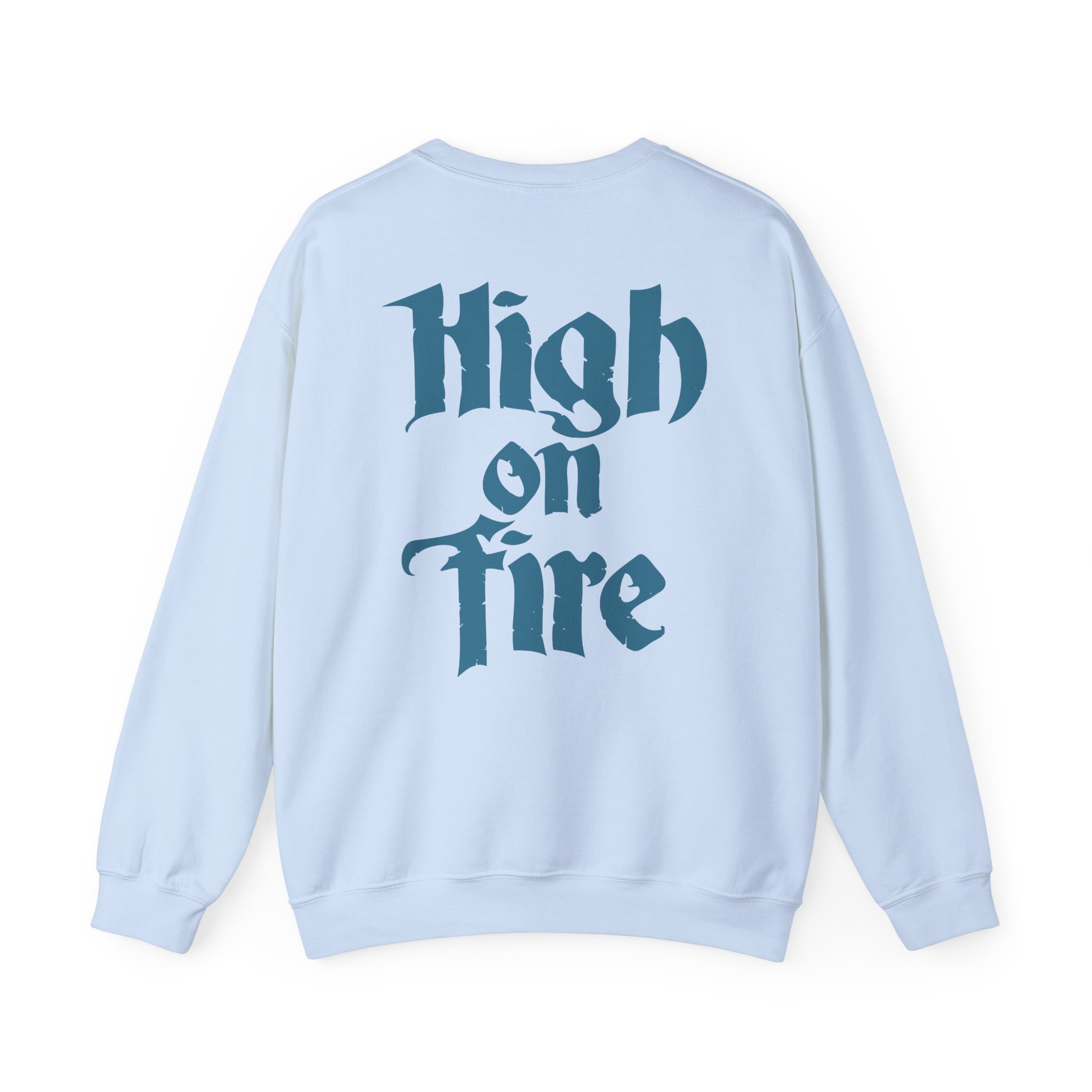 High on Fire Skull Knife Unisex Heavy Blendâ„¢ Crewneck Sweatshirt