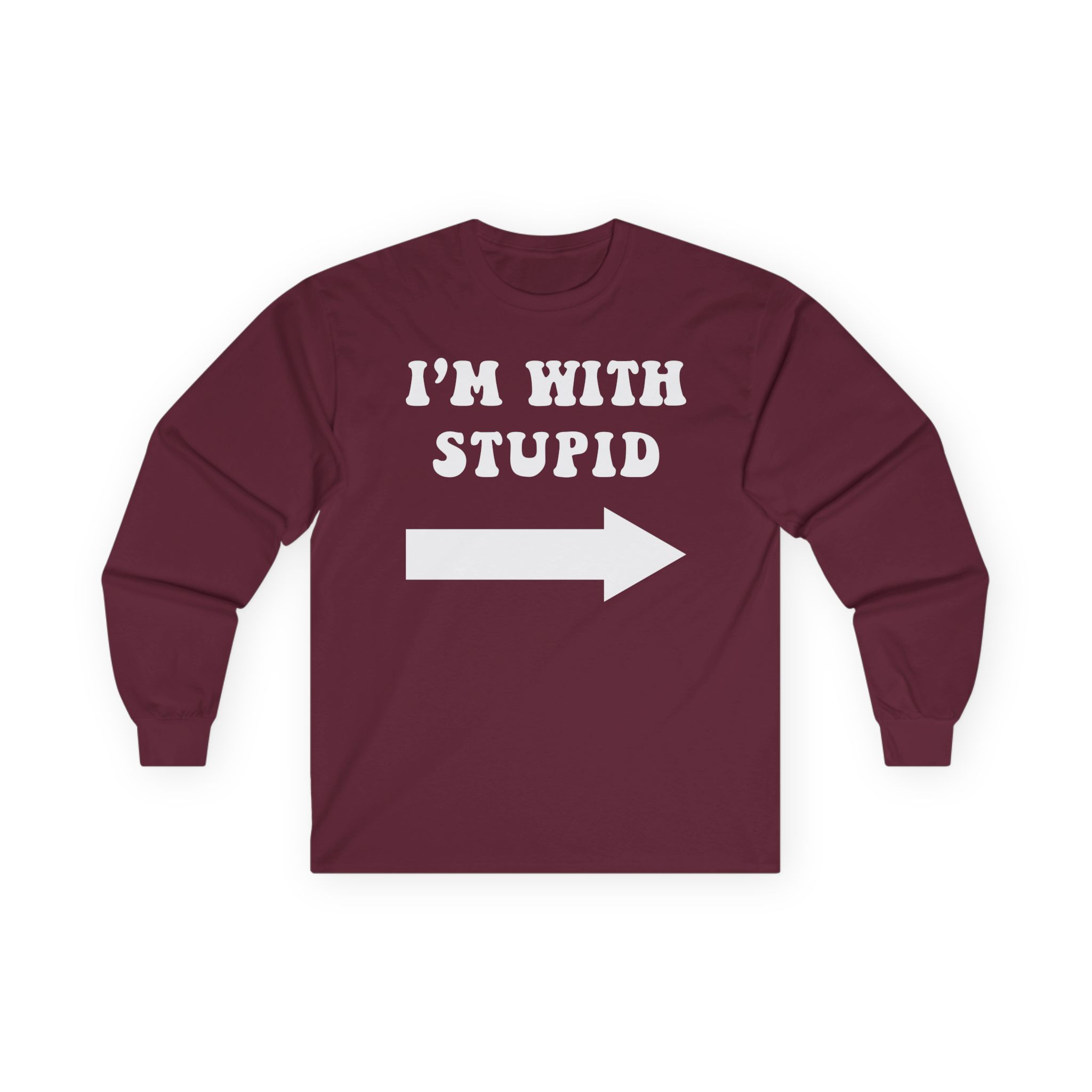 Jimmy Kimmel I'm With Stupid Unisex Ultra Cotton Long Sleeve Tee