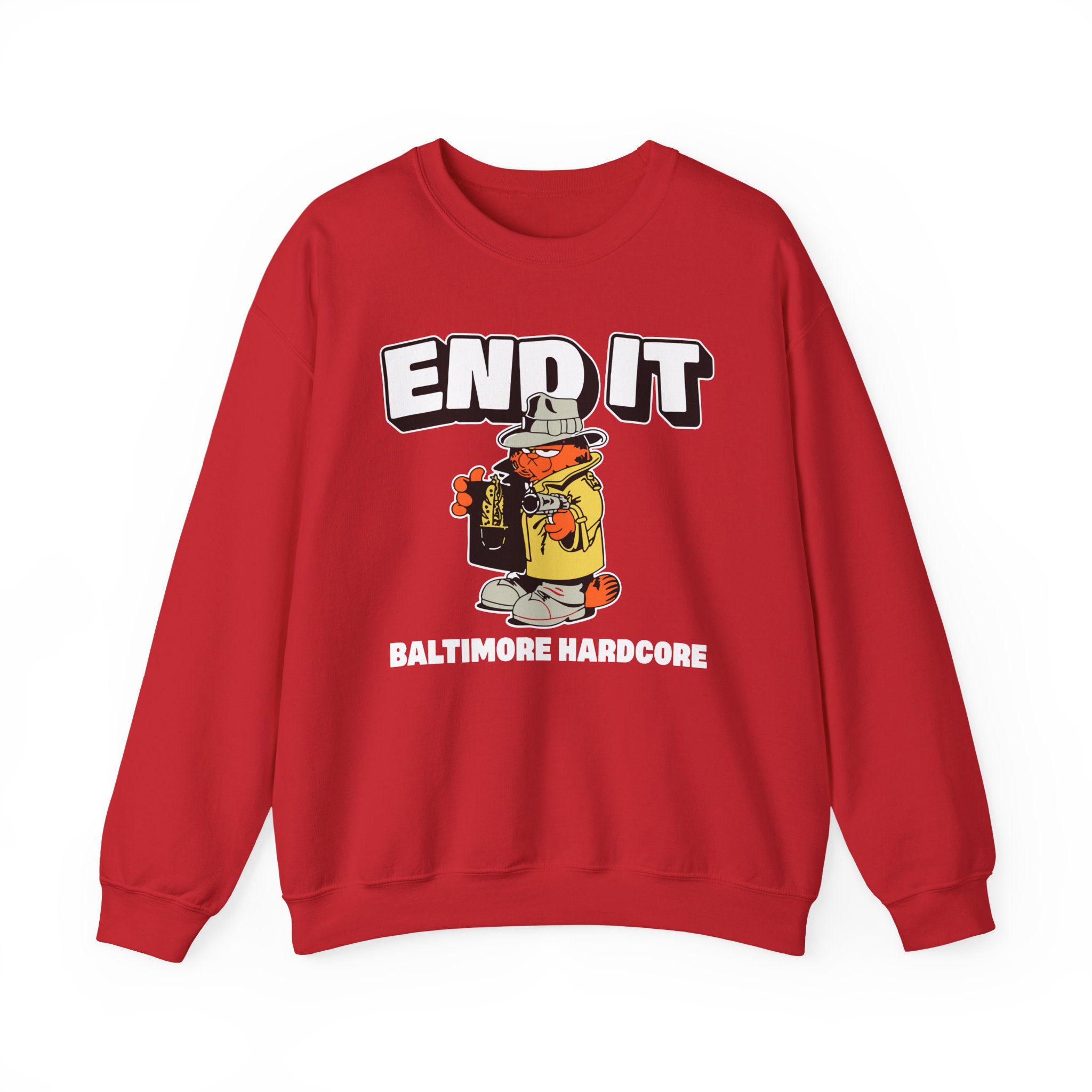 End It Baltimore Hardcore Unisex Heavy Blend Crewneck Sweatshirt
