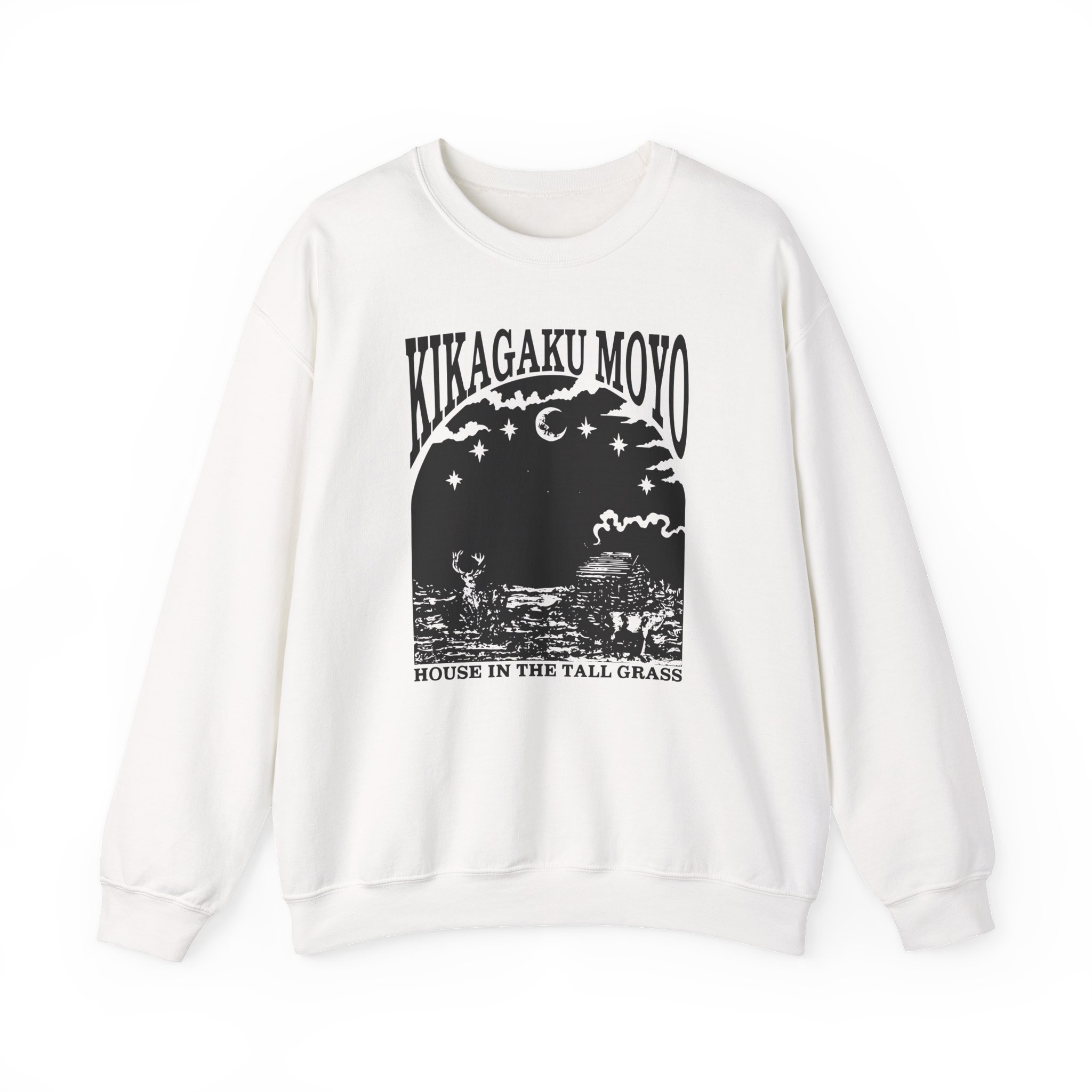 Kikagaku Moyo House in the Tall Grass Unisex Heavy Blendâ„¢ Crewneck Sweatshirt