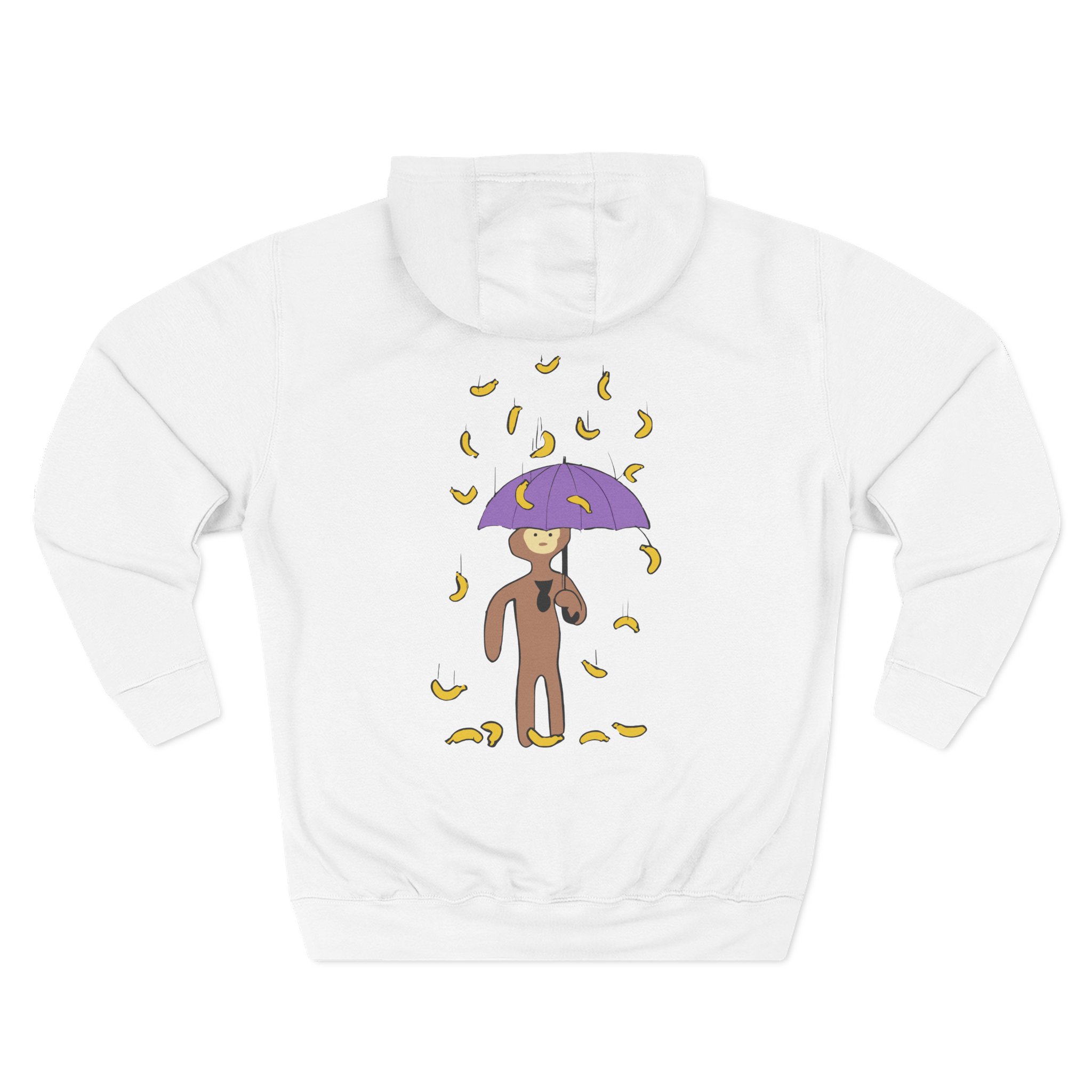 Spoonkid Raining Bananas Three-Panel Fleece Hoodie