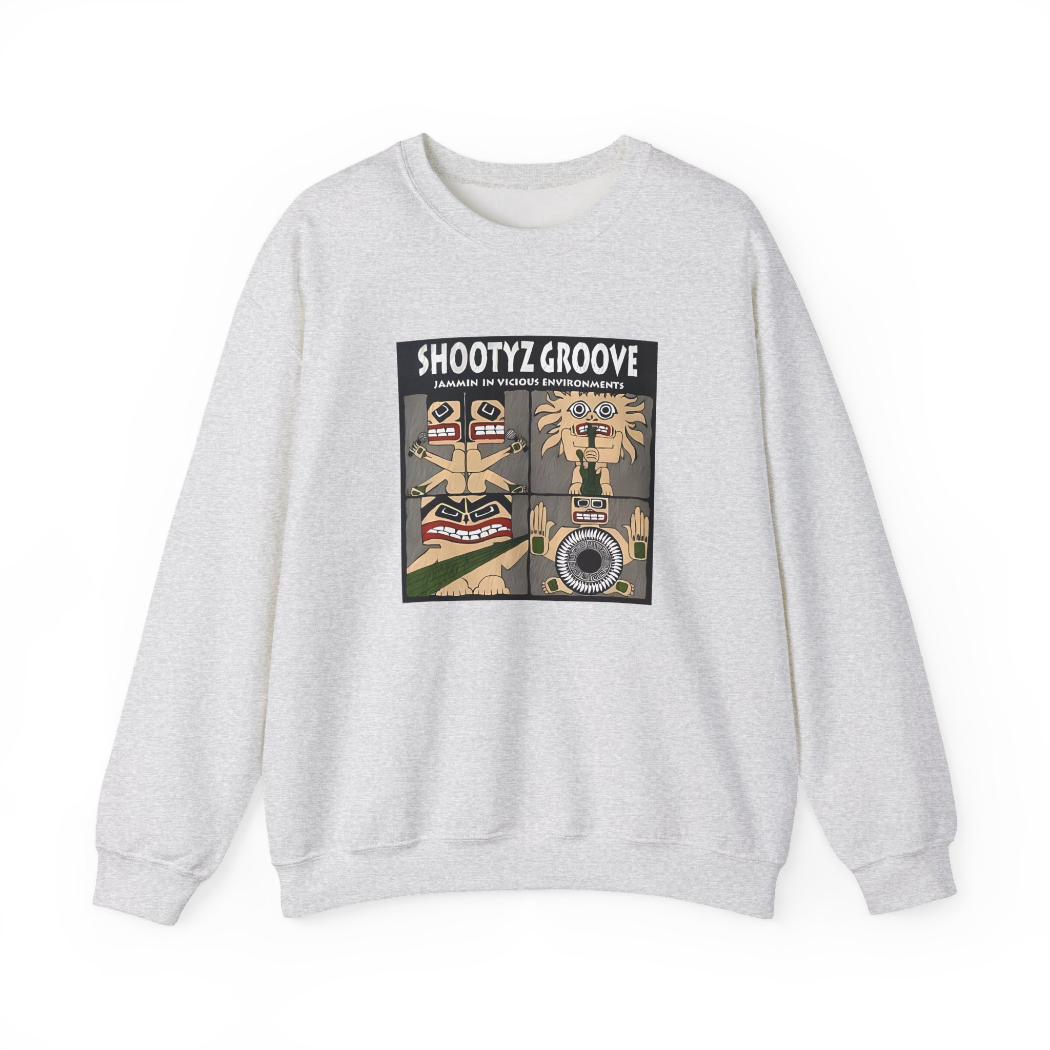 Shootyz Groove Jammin in Vicious Environments Album Cover Unisex Heavy Blendâ„¢ Crewneck Sweatshirt