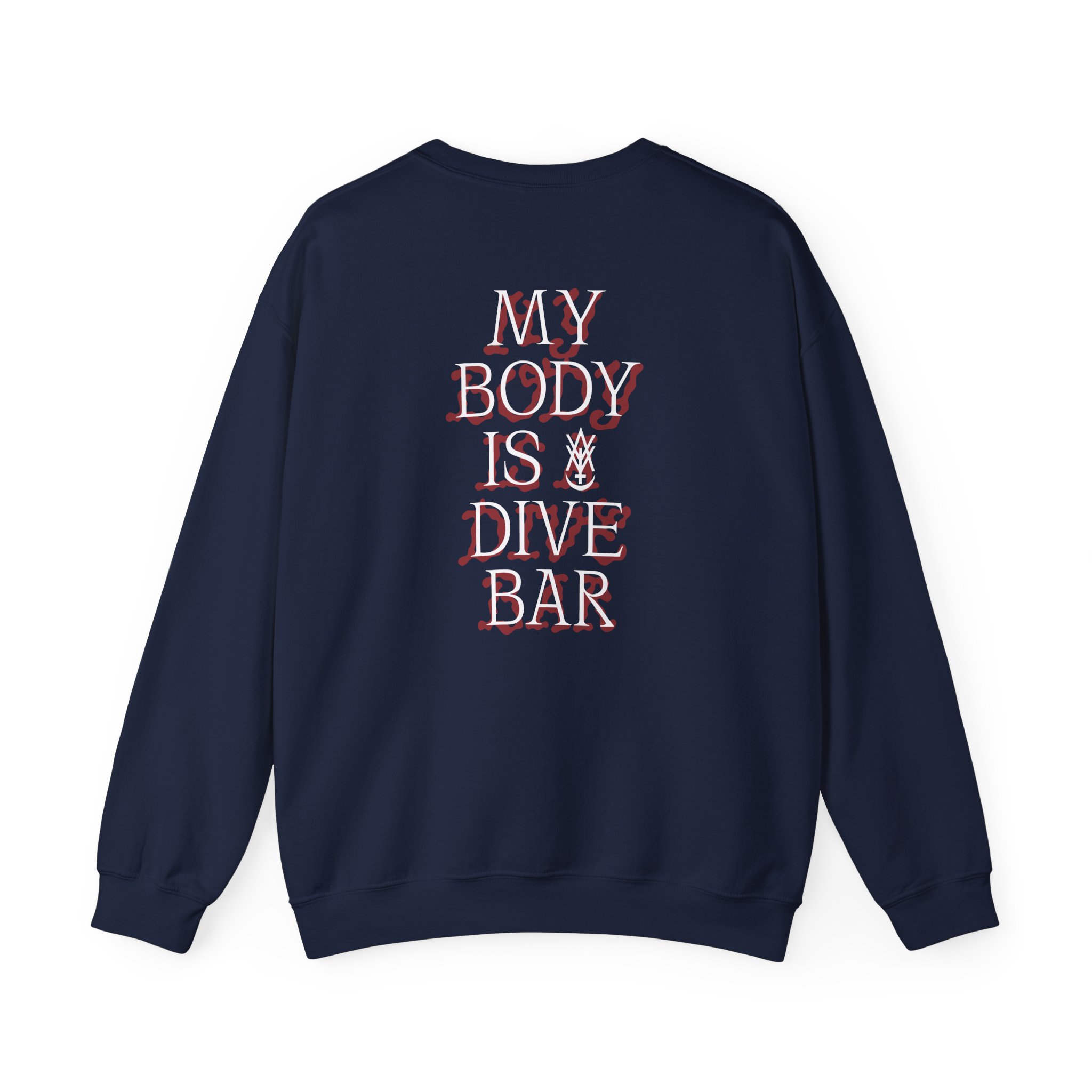 Amigo The Devil MY BODY IS DIVE BAR Unisex Heavy Blendâ„¢ Crewneck Sweatshirt