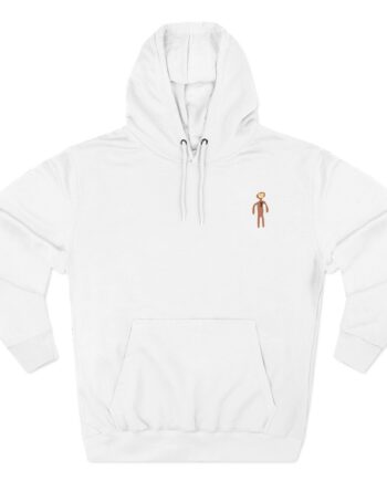 Monke Embroidered Three-Panel Fleece Hoodie