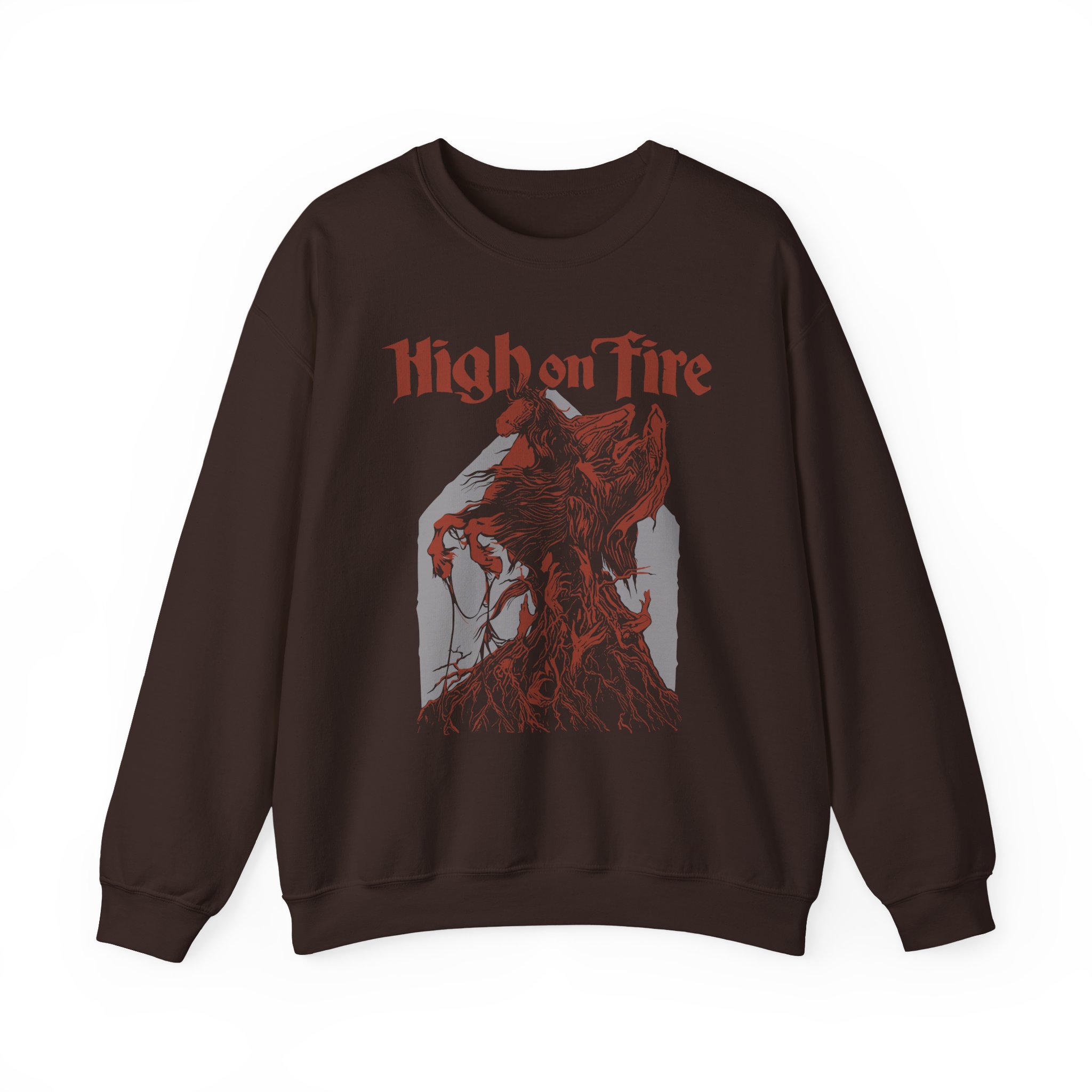 High on Fire Dark Horse Unisex Heavy Blendâ„¢ Crewneck Sweatshirt
