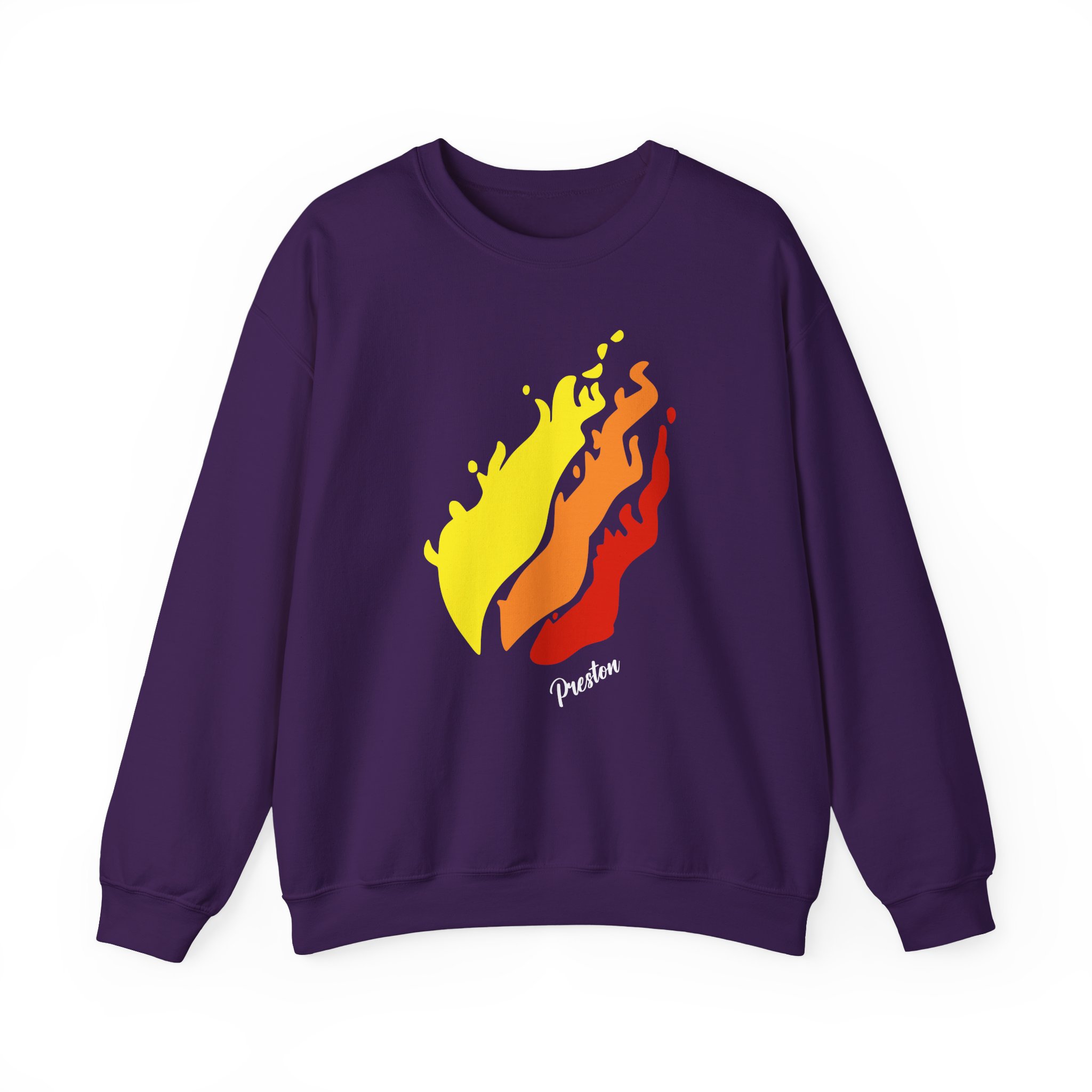 Preston Flame Unisex Heavy Blendâ„¢ Crewneck Sweatshirt