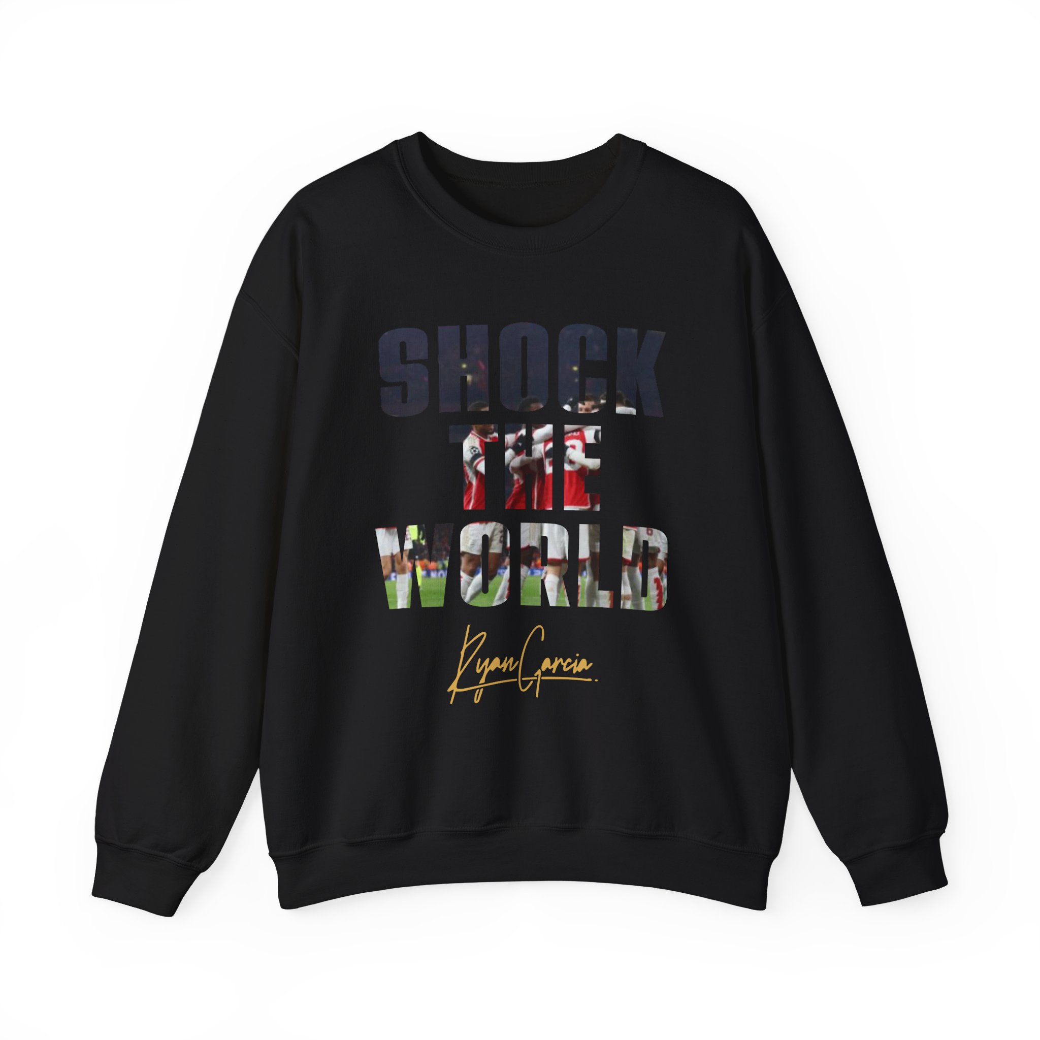 Ryan Garcia shock the world Unisex Heavy Blendâ„¢ Crewneck Sweatshirt