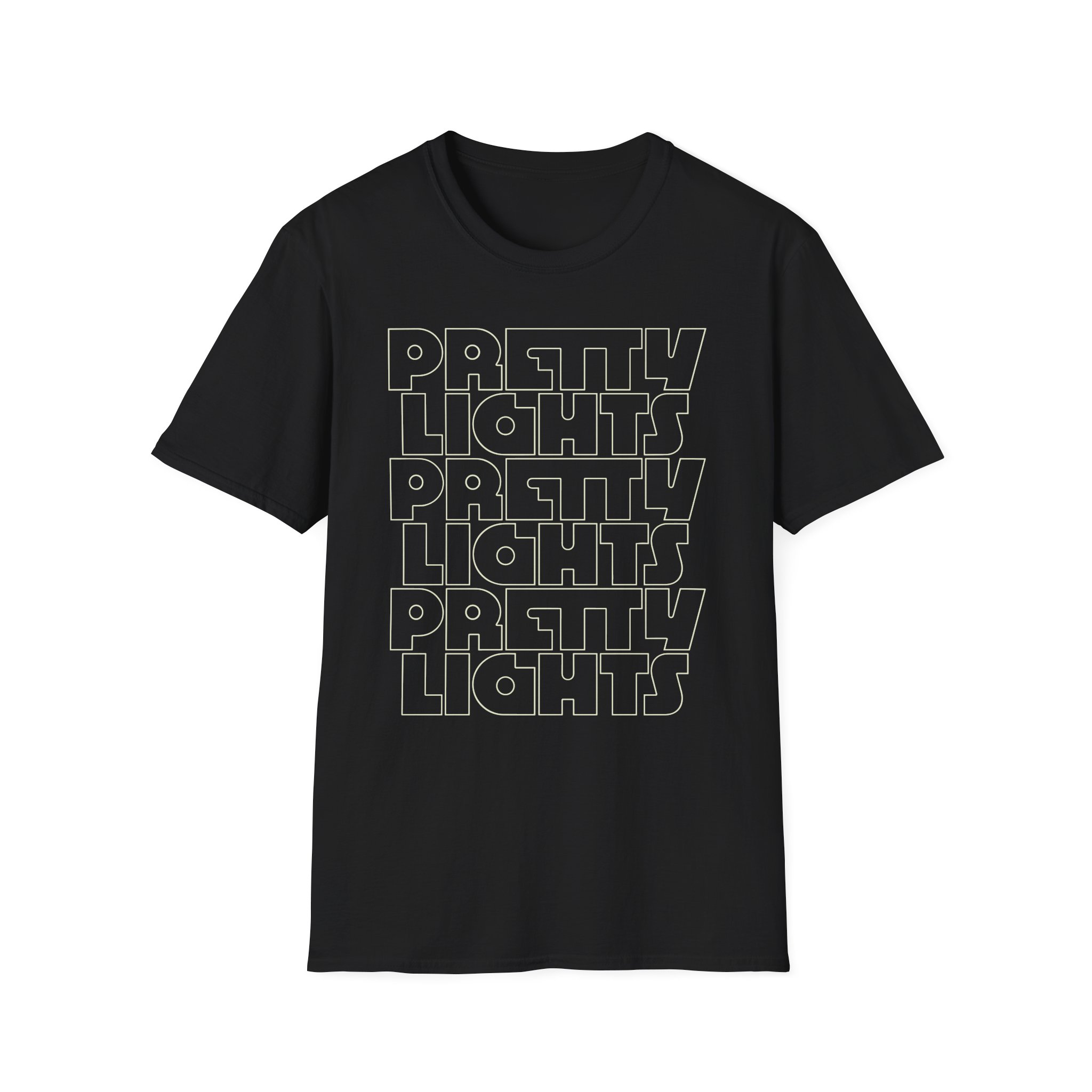 Pretty Lights Outline Stack Unisex Softstyle T-Shirt