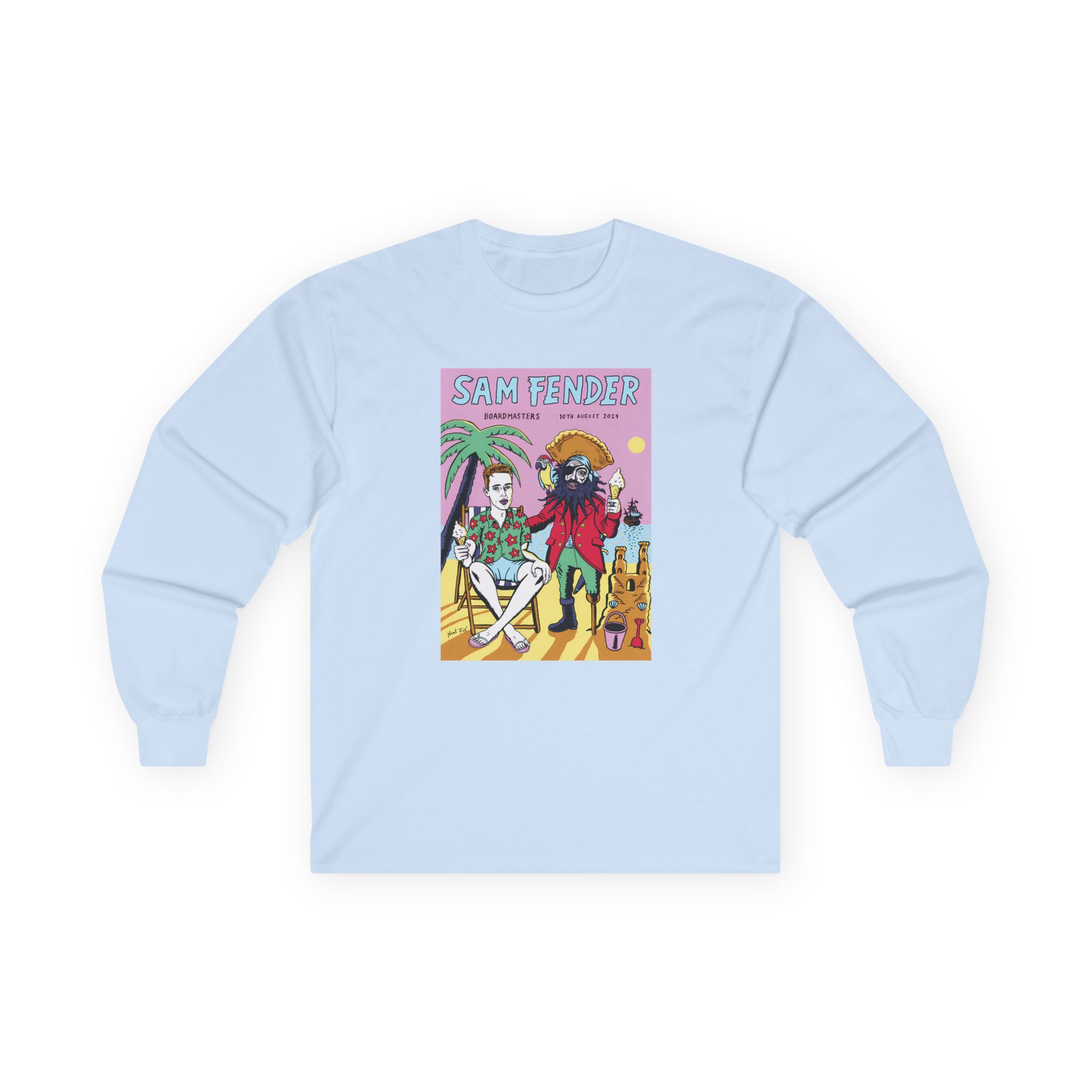 Sam Fender Beach Pirate Unisex Ultra Cotton Long Sleeve Tee