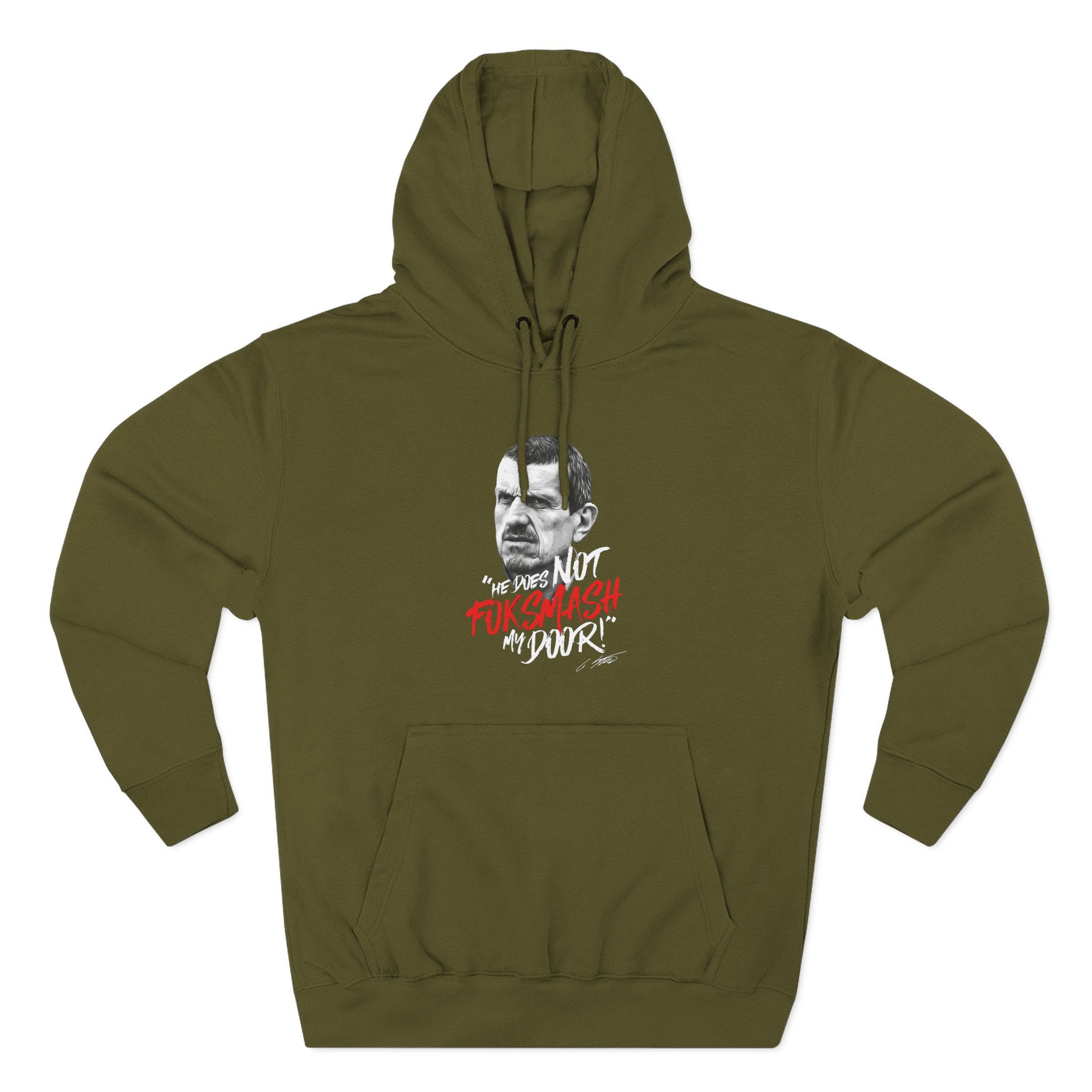 Haas F1 Foksmash-face Three-Panel Fleece Hoodie