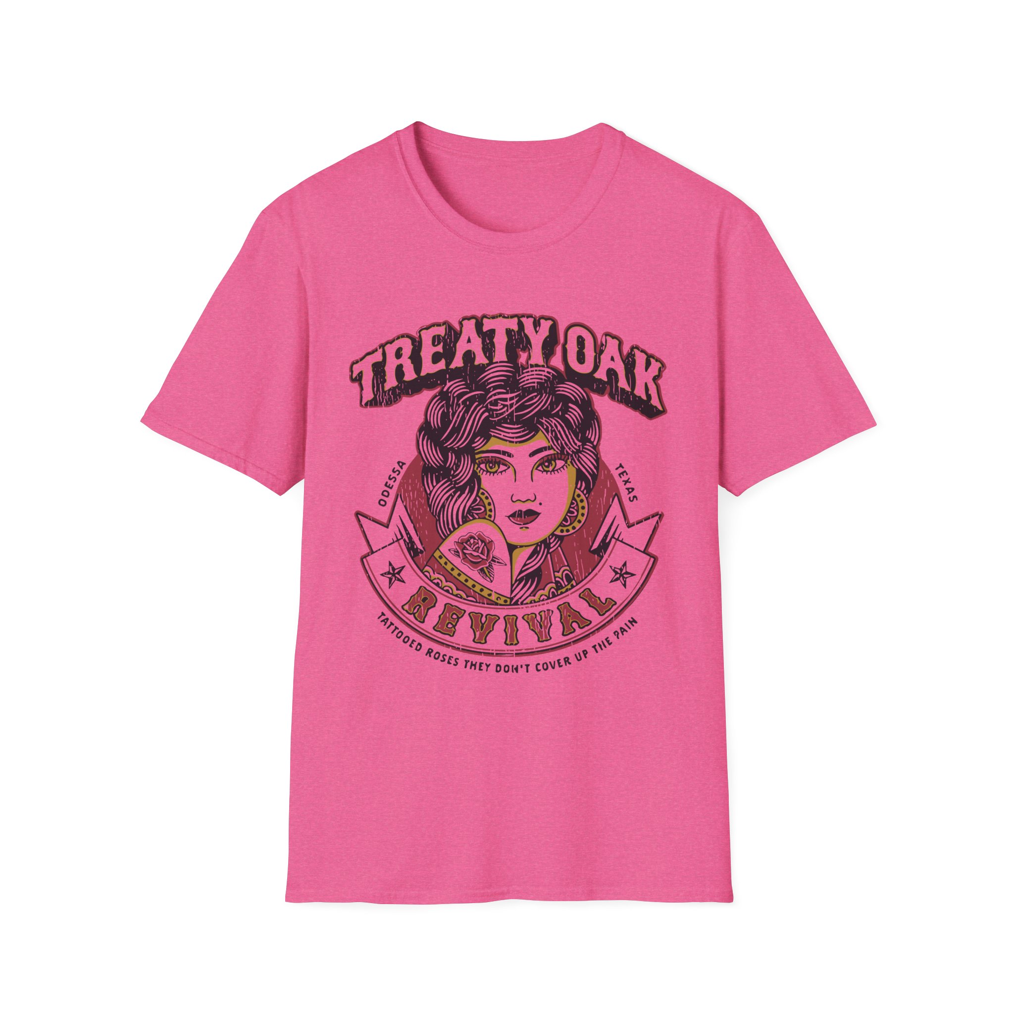 Treaty Oak Revival Rose Unisex Softstyle T-Shirt