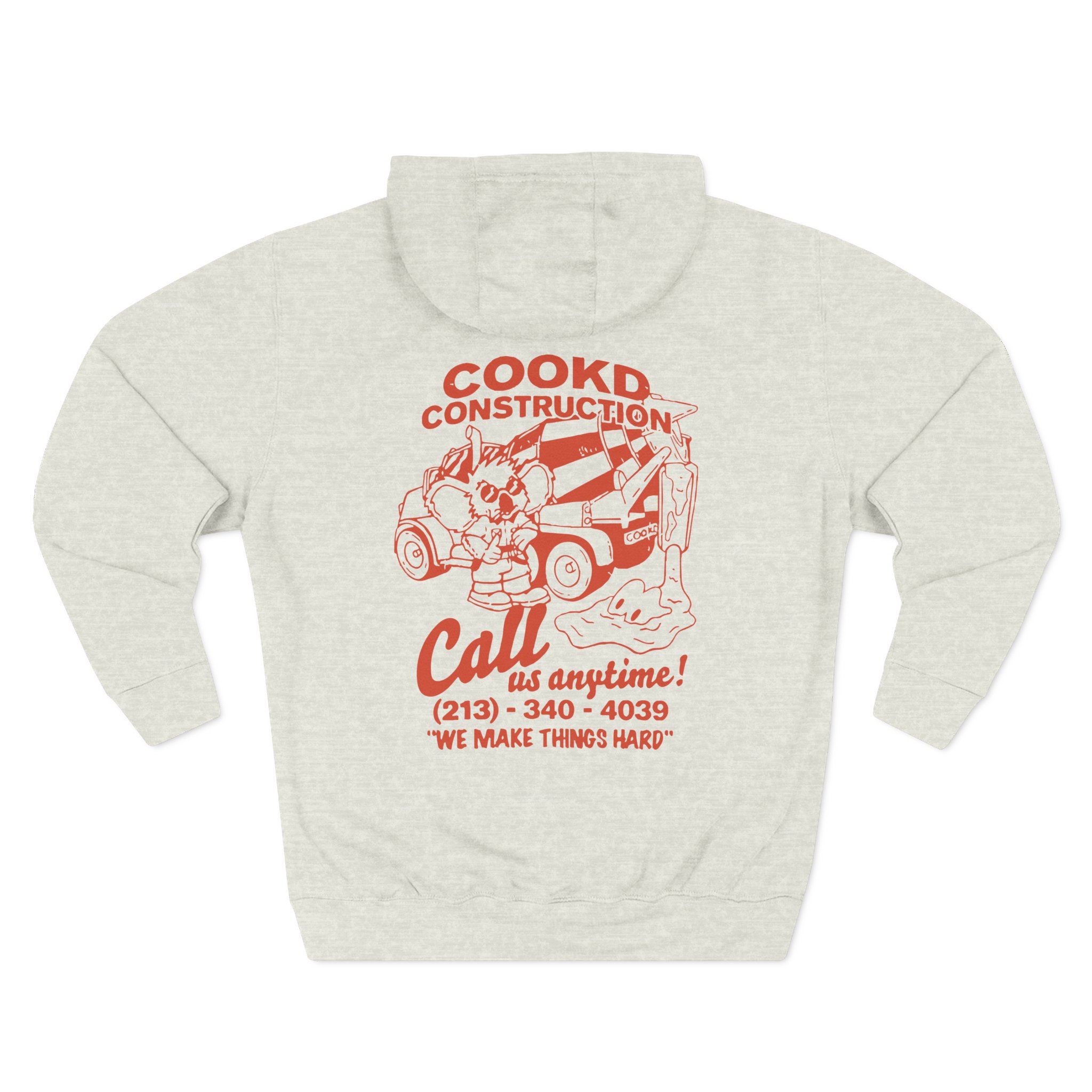 Cookd Construction Koala Three-Panel Fleece Hoodie