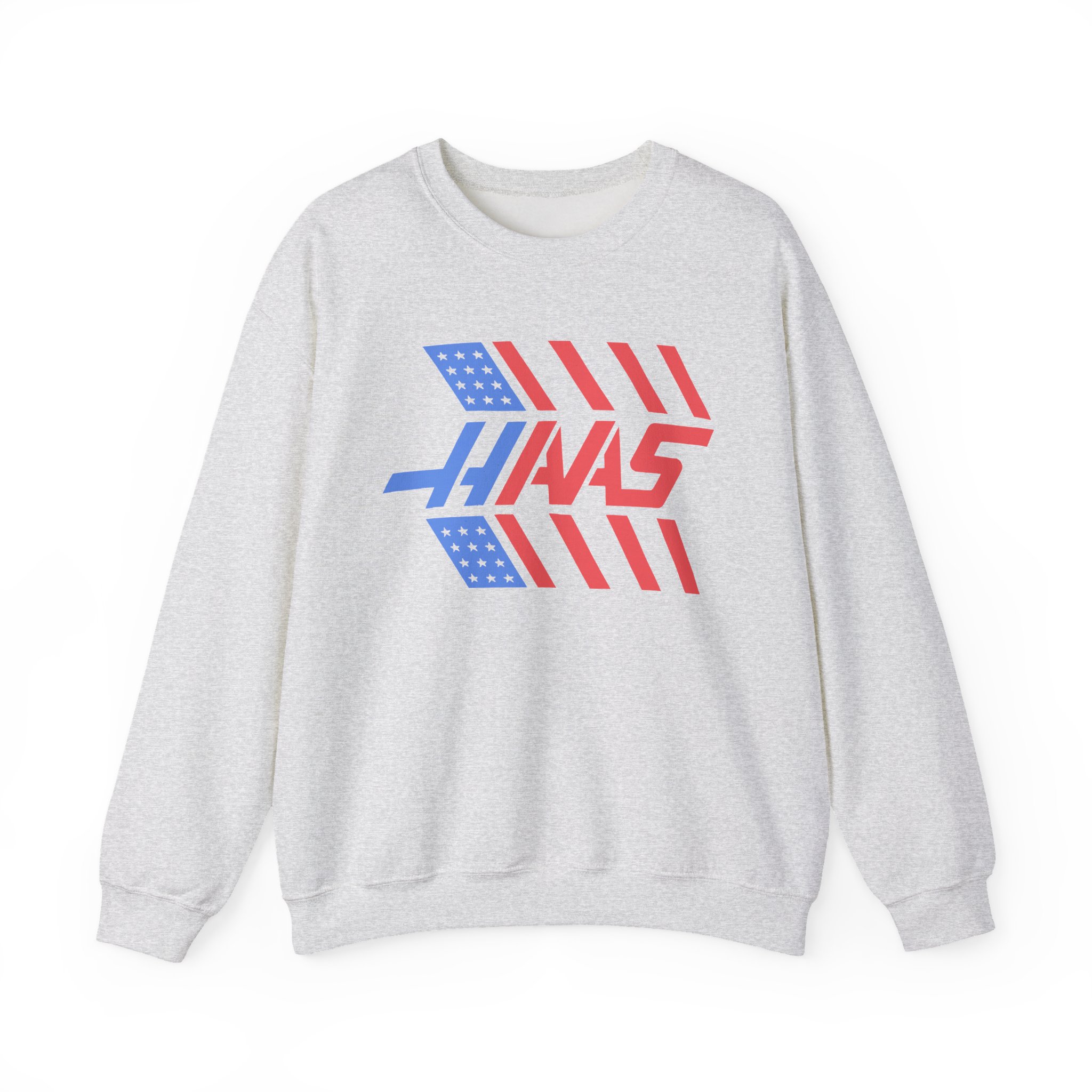 Haas F1 Stars and Stripes Unisex Heavy Blendâ„¢ Crewneck Sweatshirt