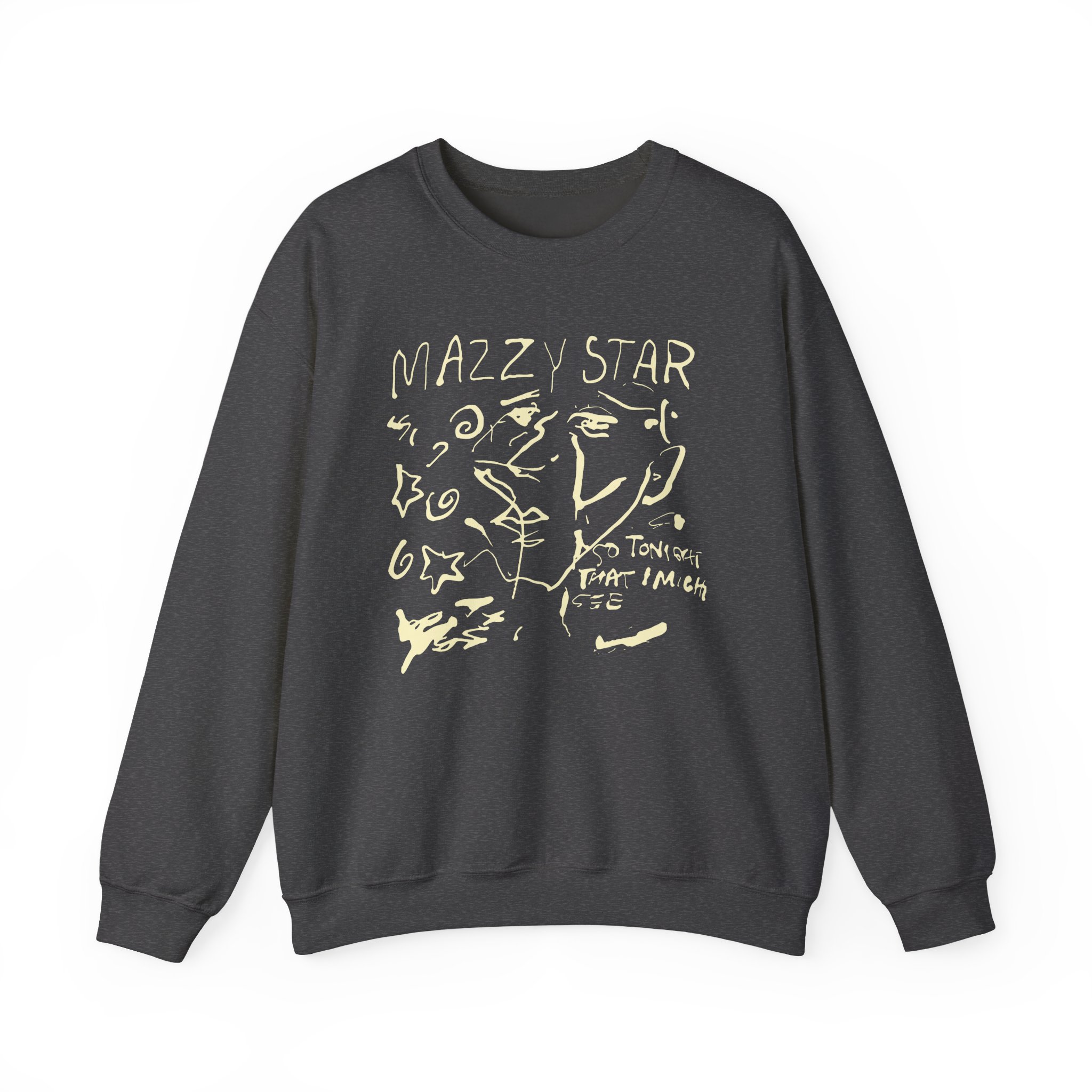 Binchtopia Max Wearing Mazzy Star 90s Unisex Heavy Blendâ„¢ Crewneck Sweatshirt