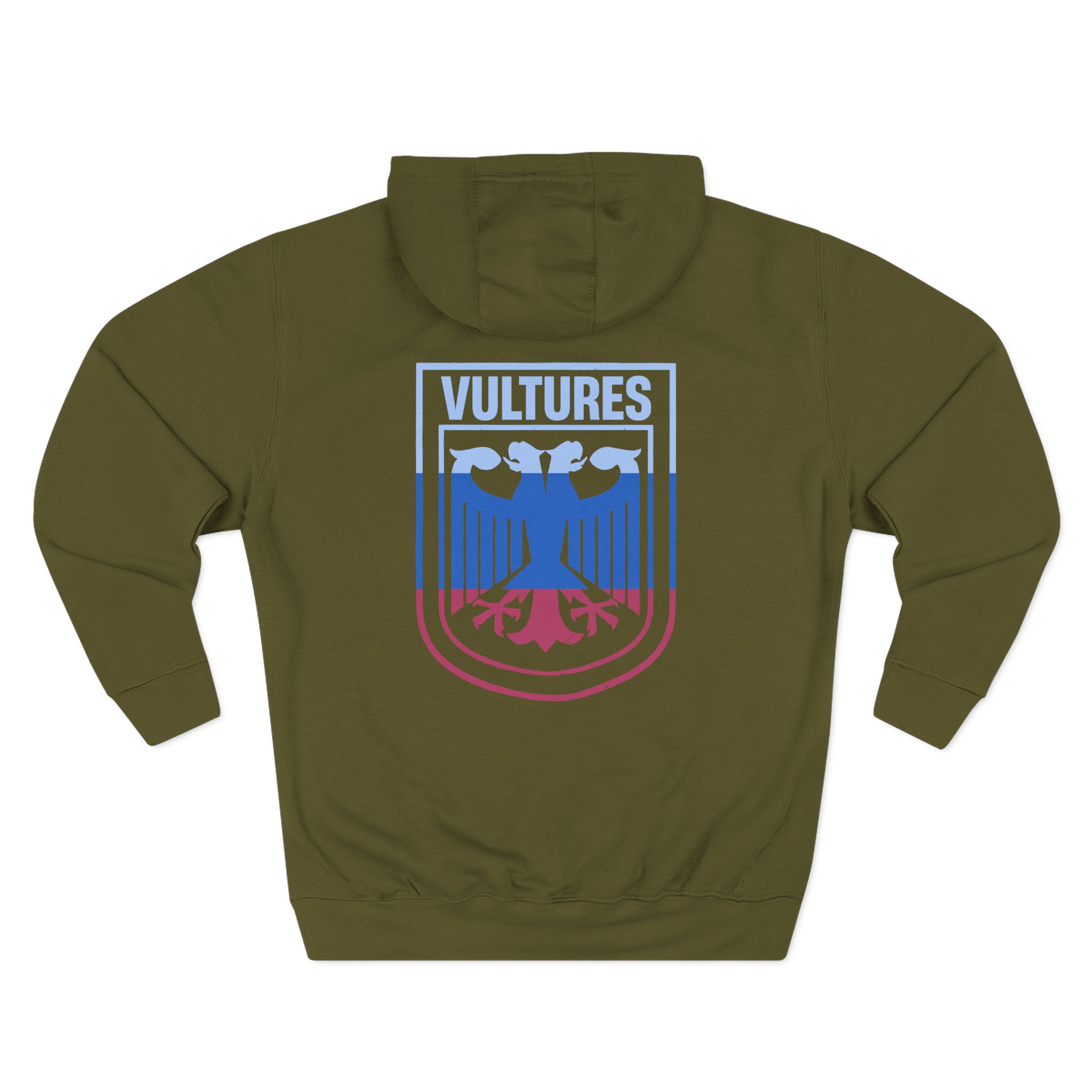 Vultures Three-Panel Fleece Hoodie