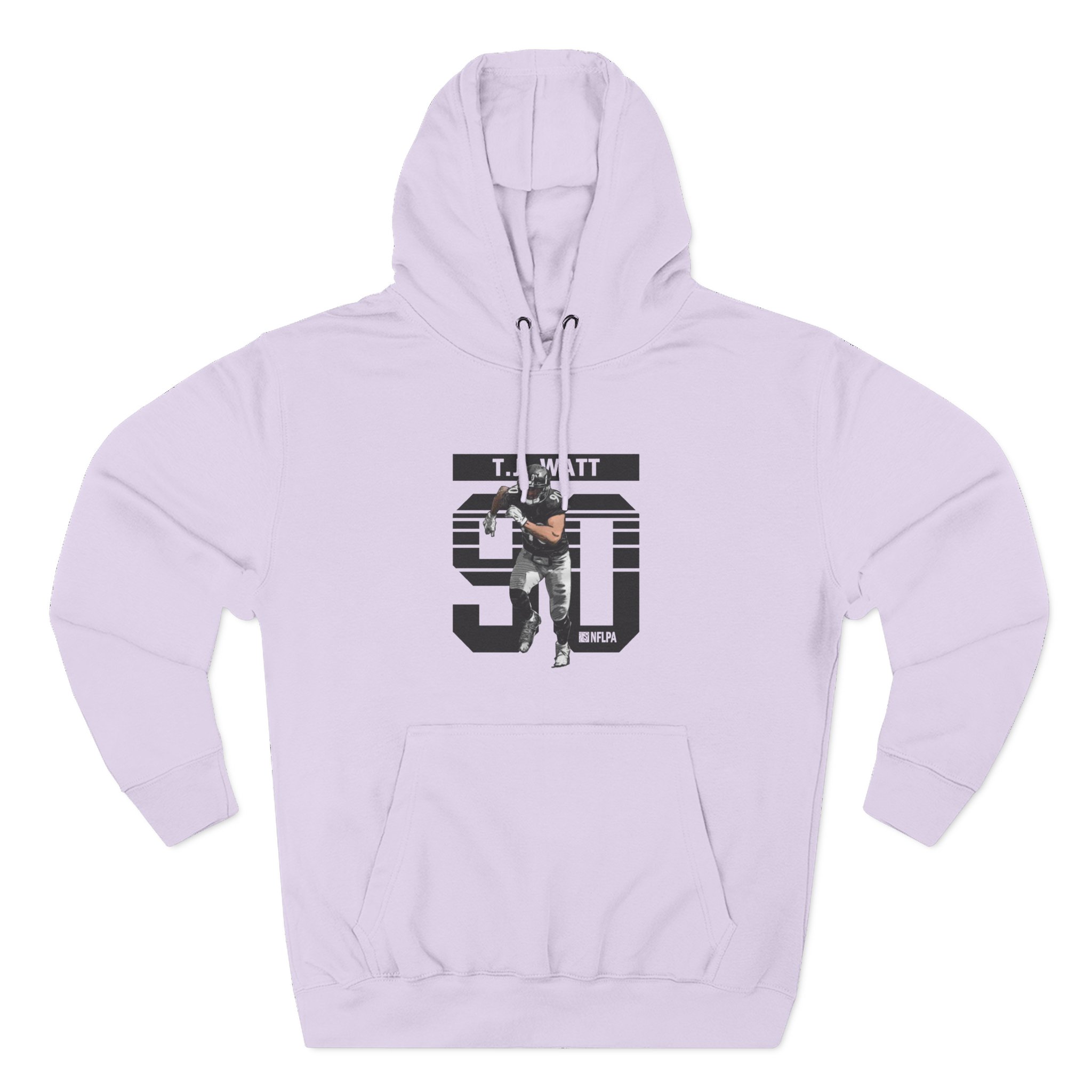 Tj Watt Grunge Three-Panel Fleece Hoodie