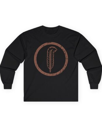 Robert Plant Distressed Feather Logo Unisex Ultra Cotton Long Sleeve Tee