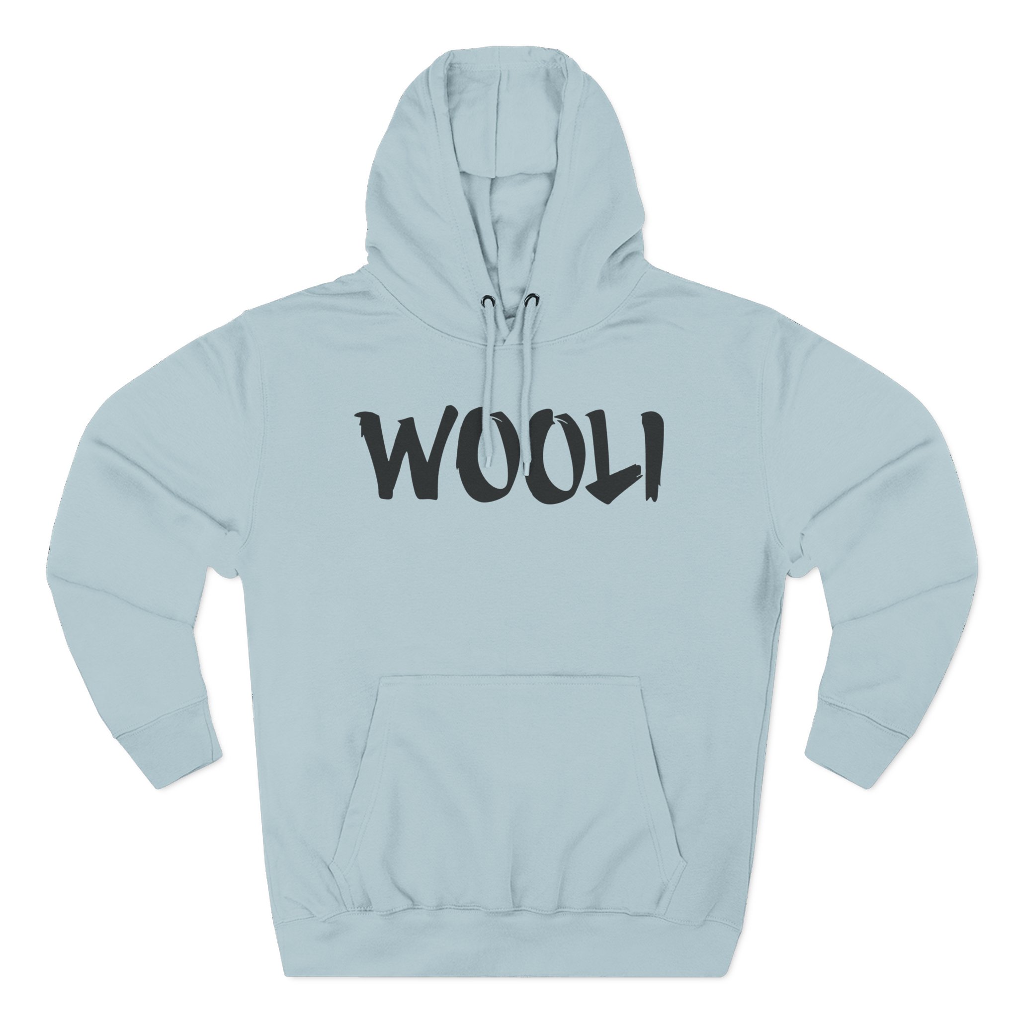 Wooli Orange Three-Panel Fleece Hoodie