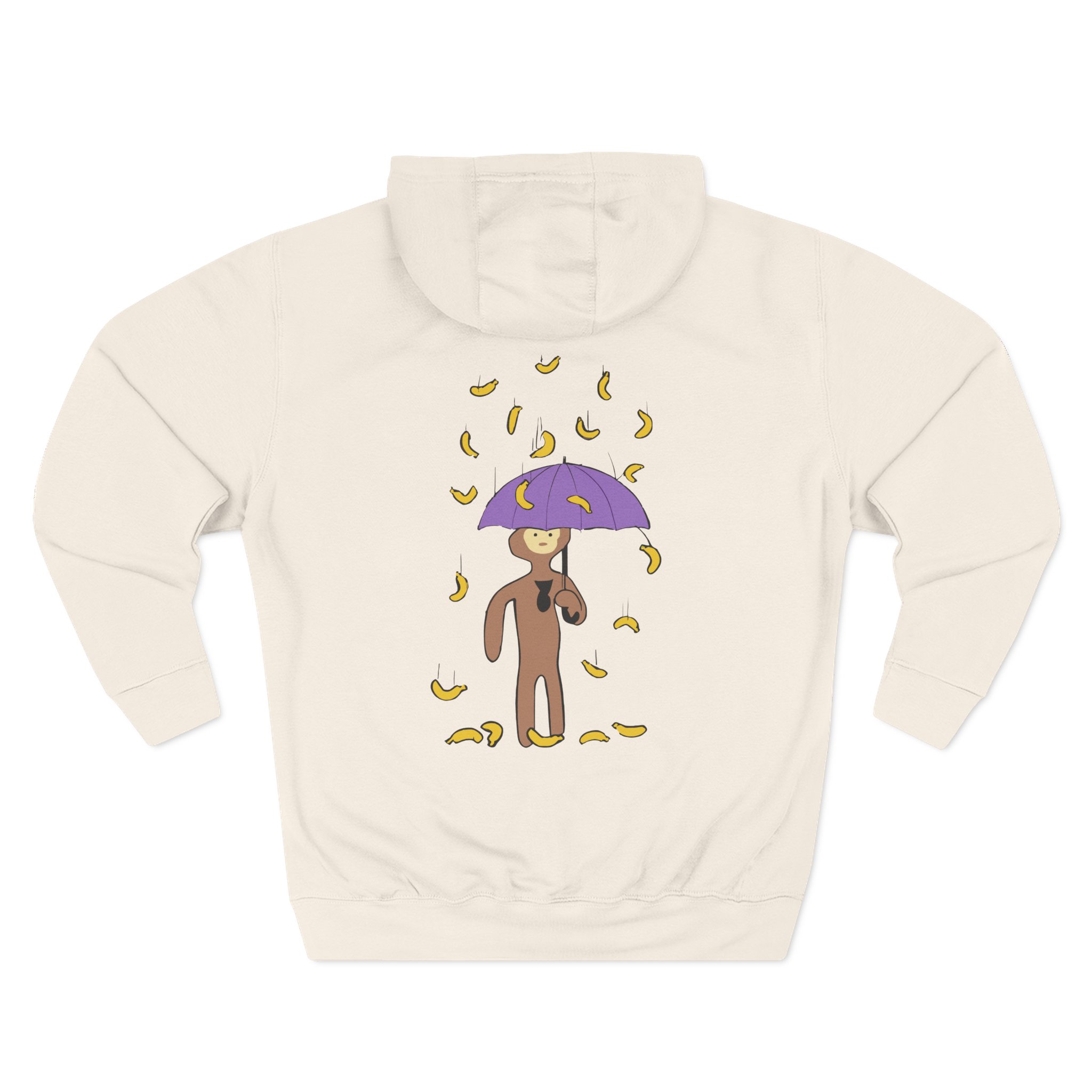 Spoonkid Raining Bananas Three-Panel Fleece Hoodie