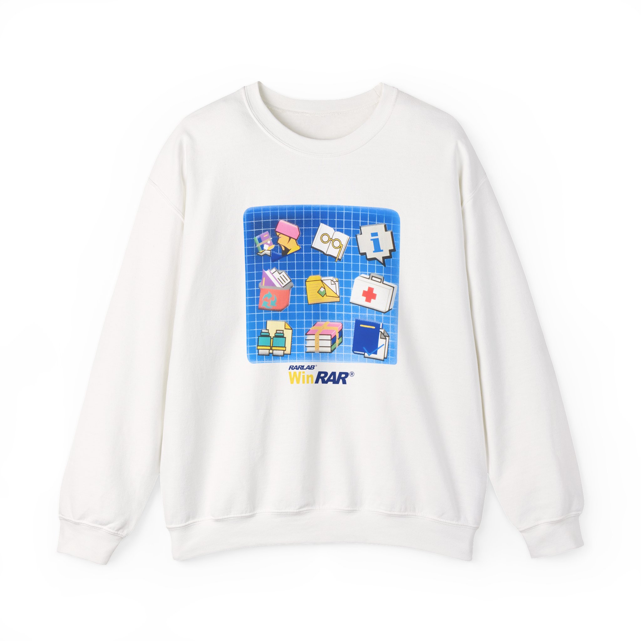 Winrar Software Update Unisex Heavy Blendâ„¢ Crewneck Sweatshirt