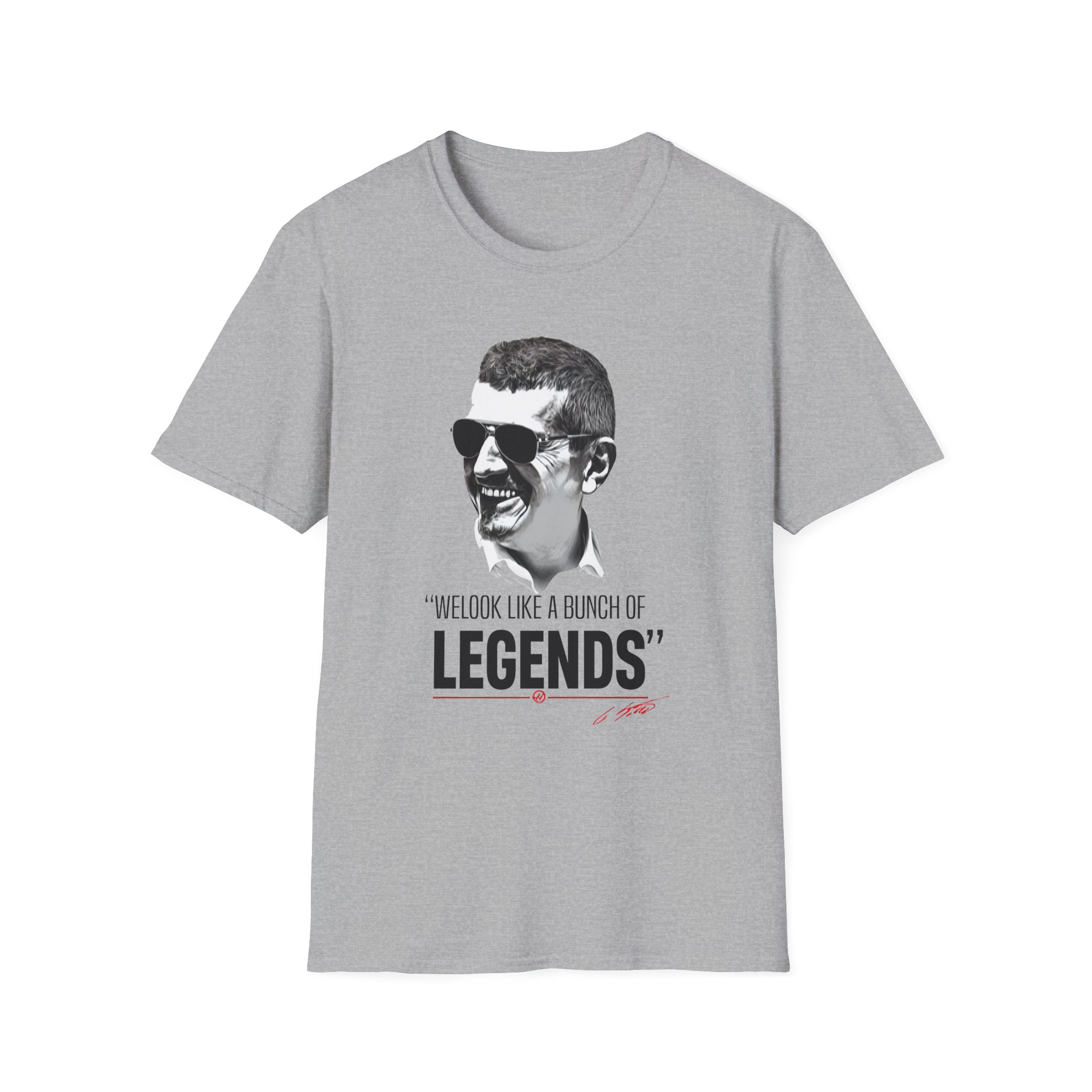 Haas F1 Guenther Steiner Legends Unisex Softstyle T-Shirt